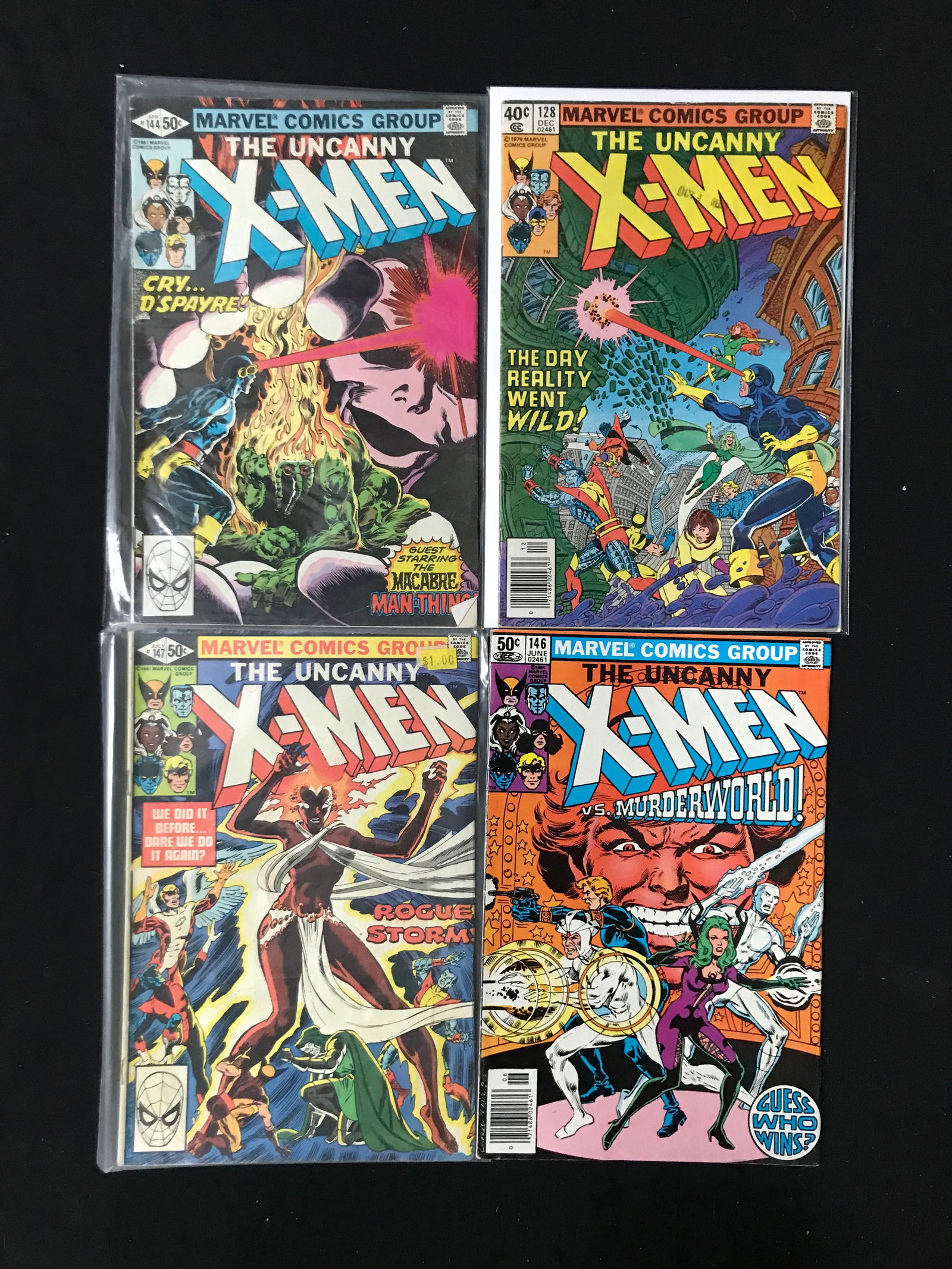 LOT OF 4 X-MEN COMICS (MARVEL COMICS): Prices are in Canadian dollars