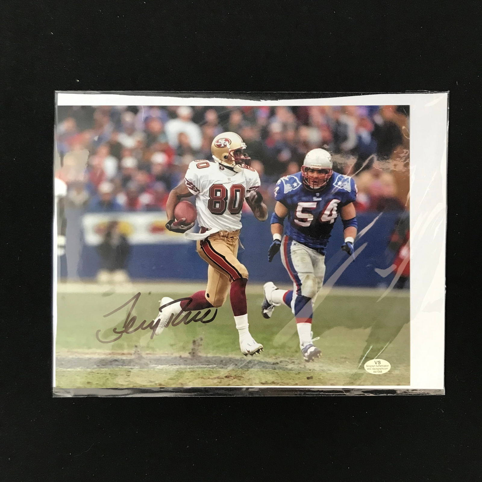 JERRY RICE SIGNED 8X10 PHOTO VS COA (1 of 2)