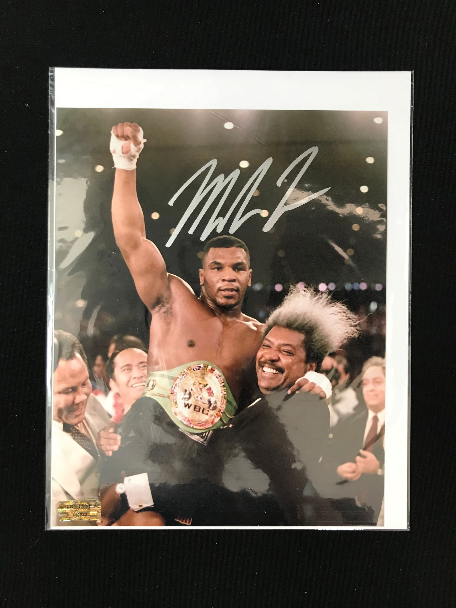 MIKE TYSON SIGNED 8X10 PHOTO AEU COA (1 of 2)