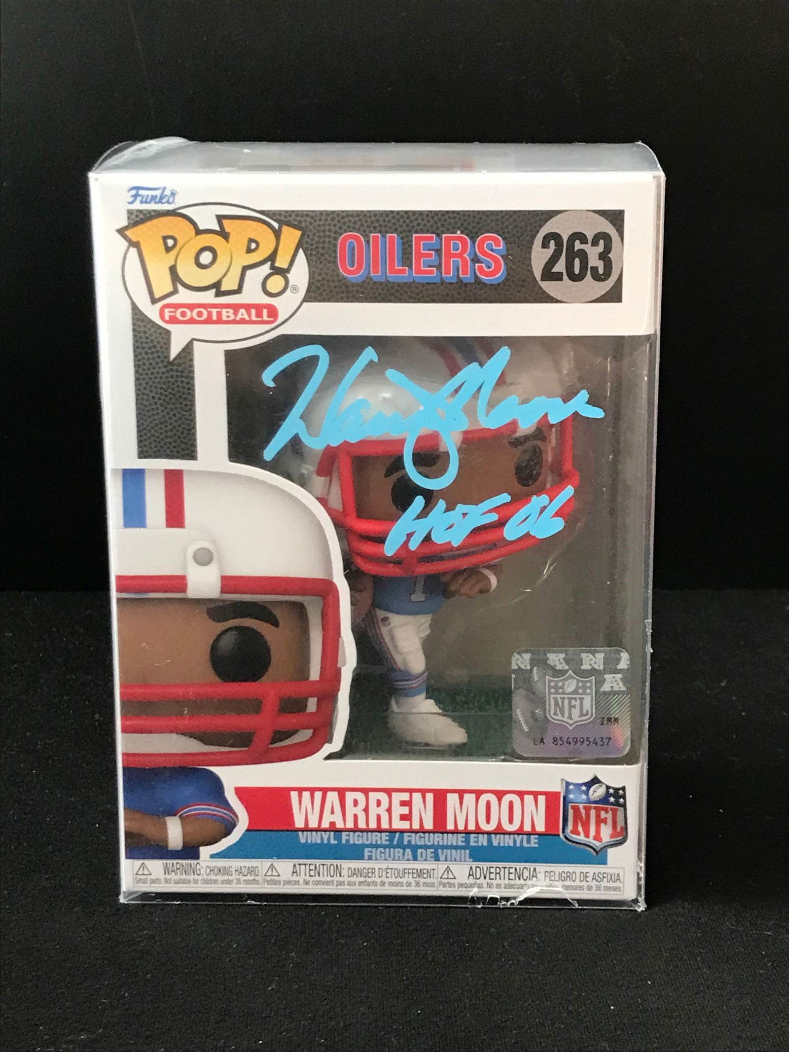 WARREN MOON SIGNED HOUSTON OILERS FUNKO POP! (HERITAGE AUTHENTICATION COA) (1 of 2)