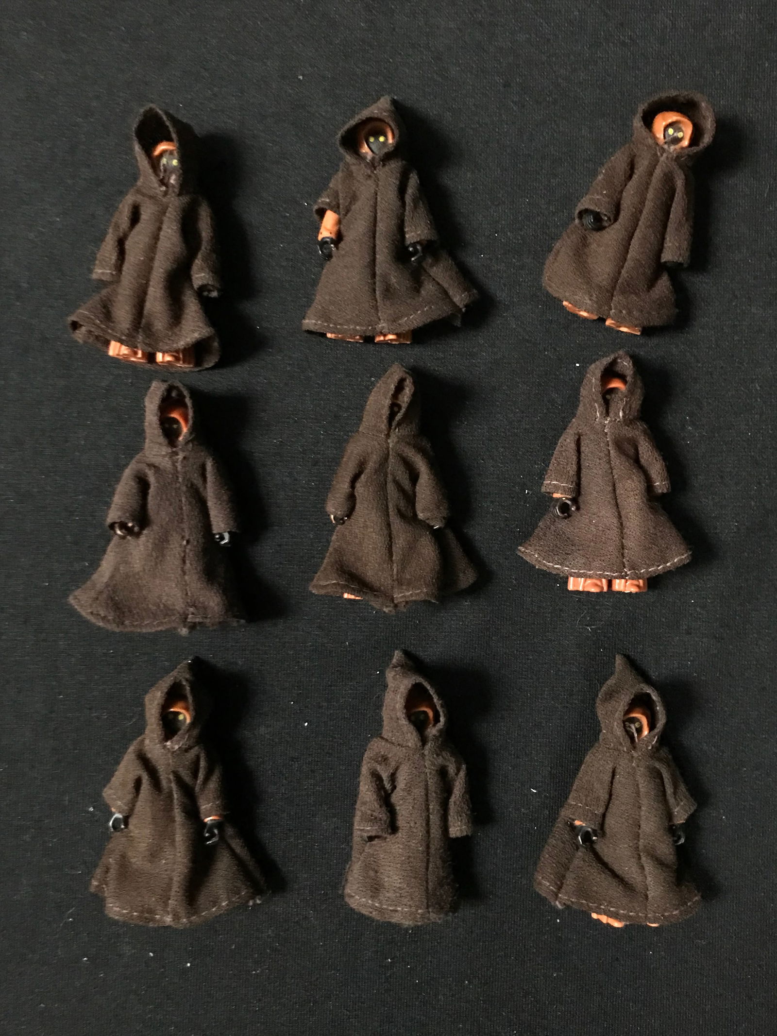 LOT OF 9 VINTAGE STAR WARS JAWA ACTION FIGURES (UNBOXED) (1 of 1)