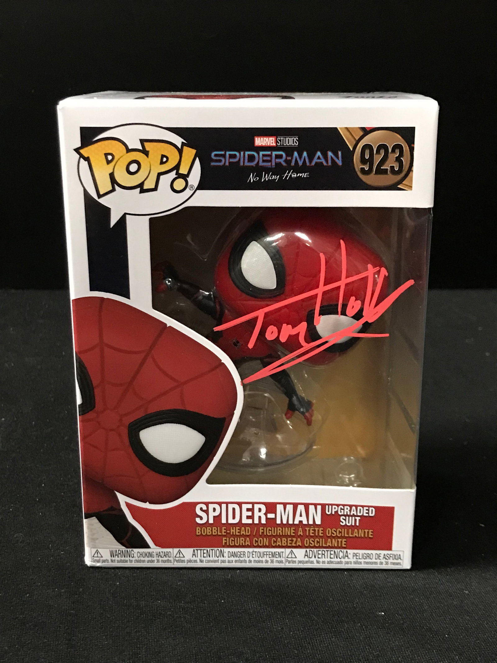 TOM HOLLAND SIGNED "SPIDER-MAN" FUNKO POP! (KB AUTHENTICS COA): Prices are in Canadian dollars