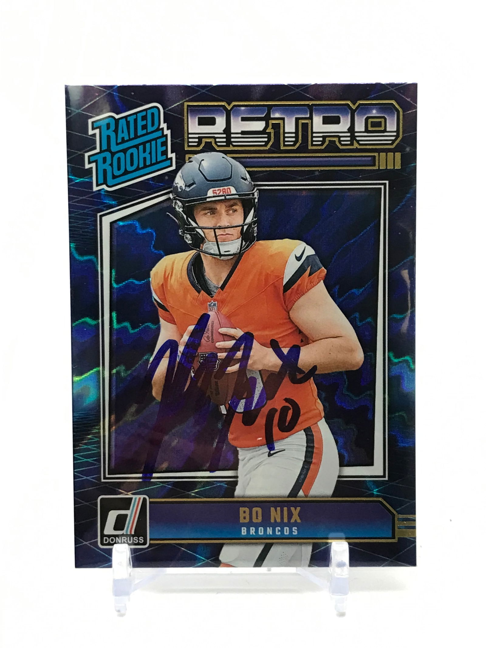 2024 BO NIX SIGNED PANINI-DONRUSS SIGNED ROOKIE CARD NO. 19 (1 of 2)