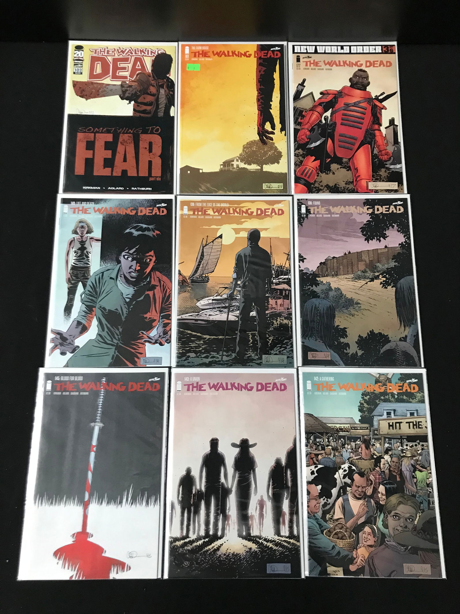 LOT OF 9 THE WALKING DEAD COMICS (IMAGE COMICS) (1 of 1)