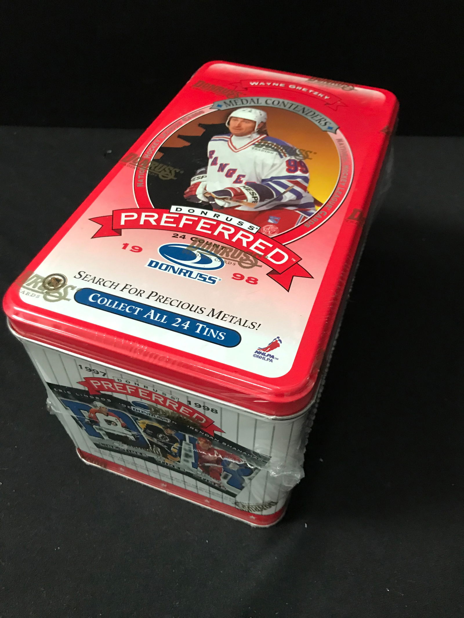 1998 UNOPENED DONRUSS PREFERRED METAL CONTENDERS (WAYNE GRETZKY) TIN BOX SET (1 of 2)
