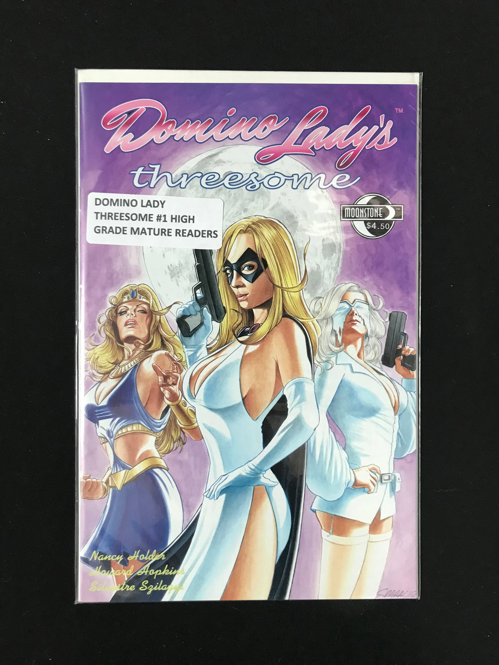 MOONSTONE COMICS NO.1 DOMINO LADY THREESOME: Prices are in Canadian dollars