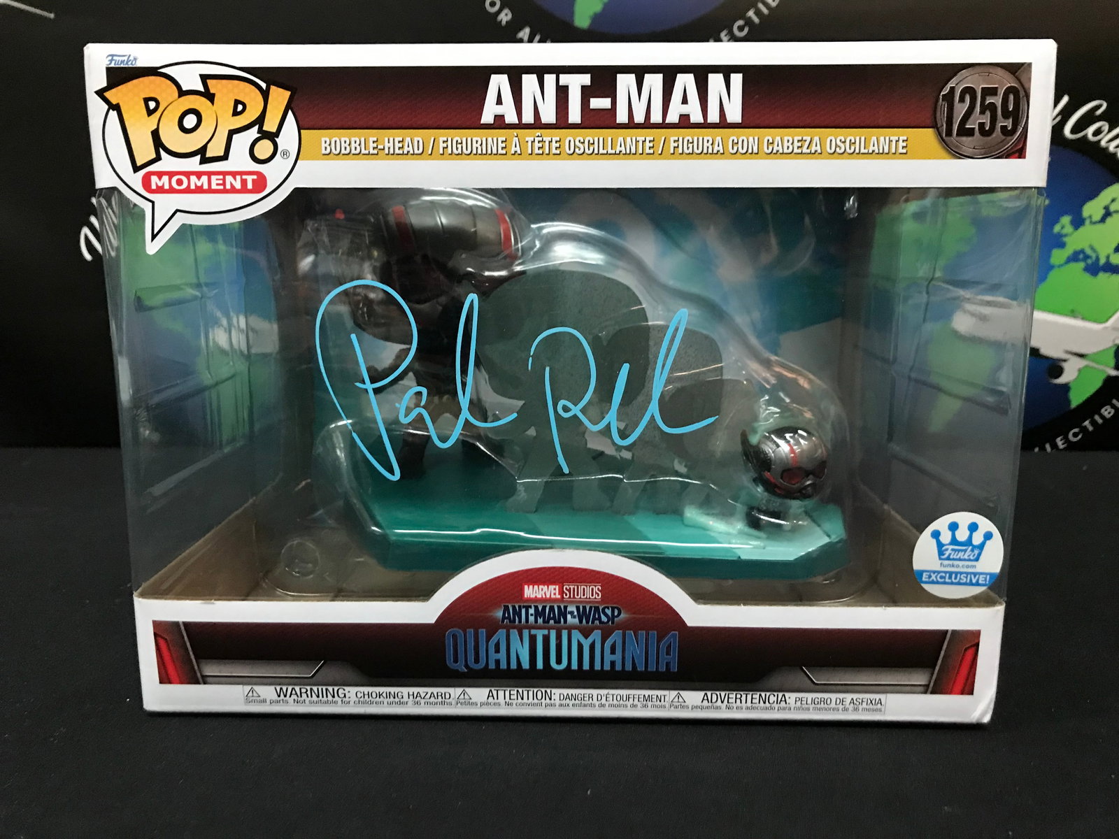 PAUL RUDD SIGNED "ANT-MAN" FUNKO POP! MOMENT COLLECTIBLE (1 of 2)