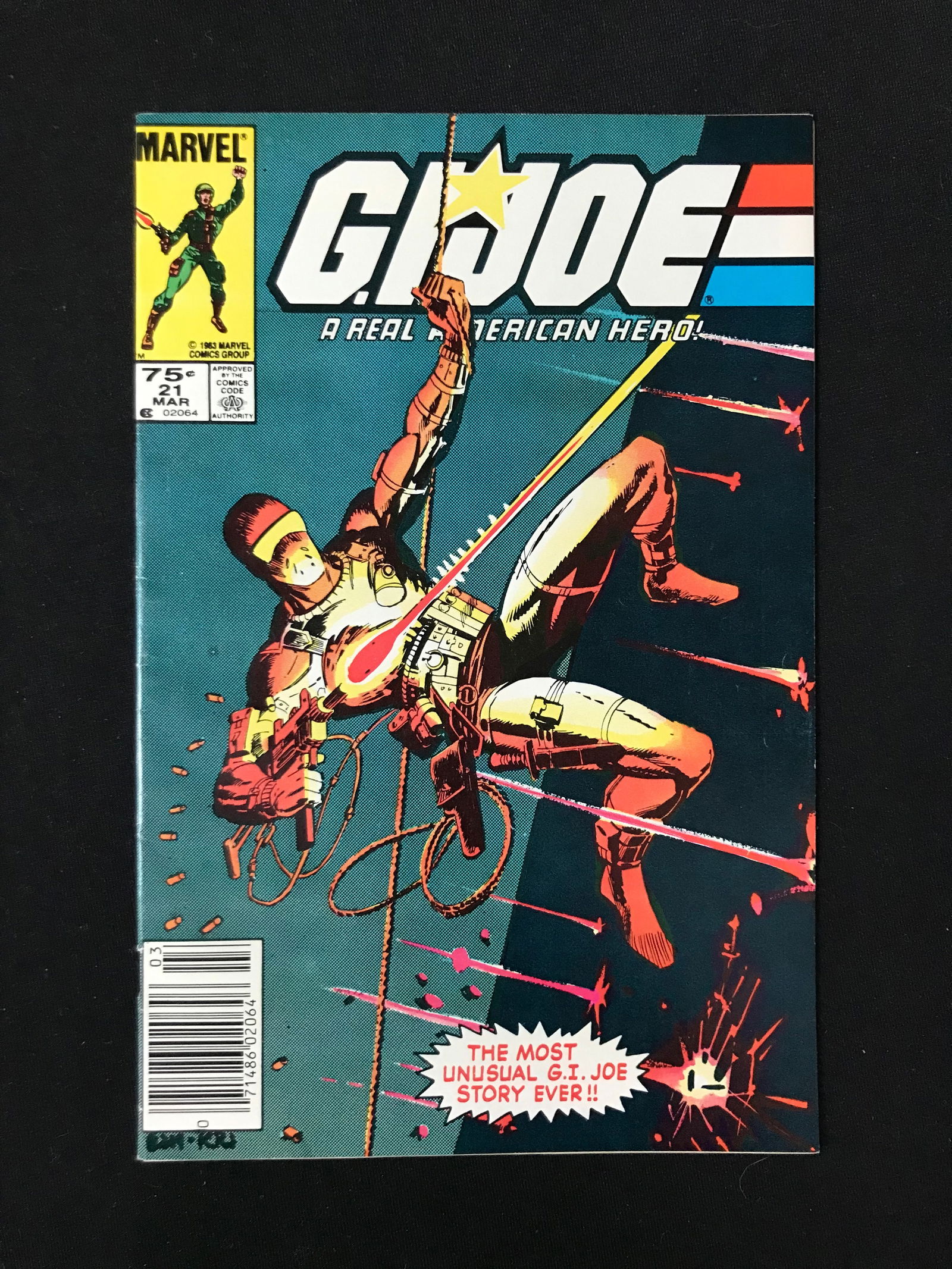 MARVEL COMICS NO.21 G.I. JOE (1ST APPEARANCE SNAKE EYES) (1 of 2)