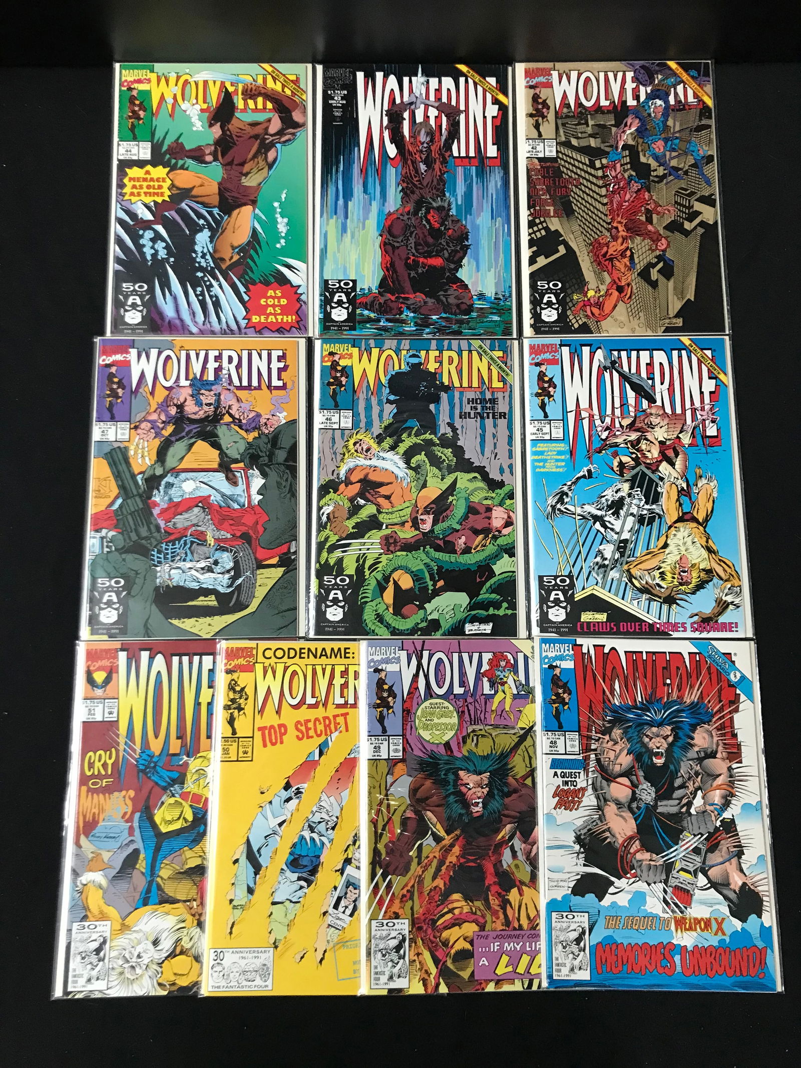 LOT OF 10 WOLVERINE COMICS (MARVEL COMICS) (1 of 1)