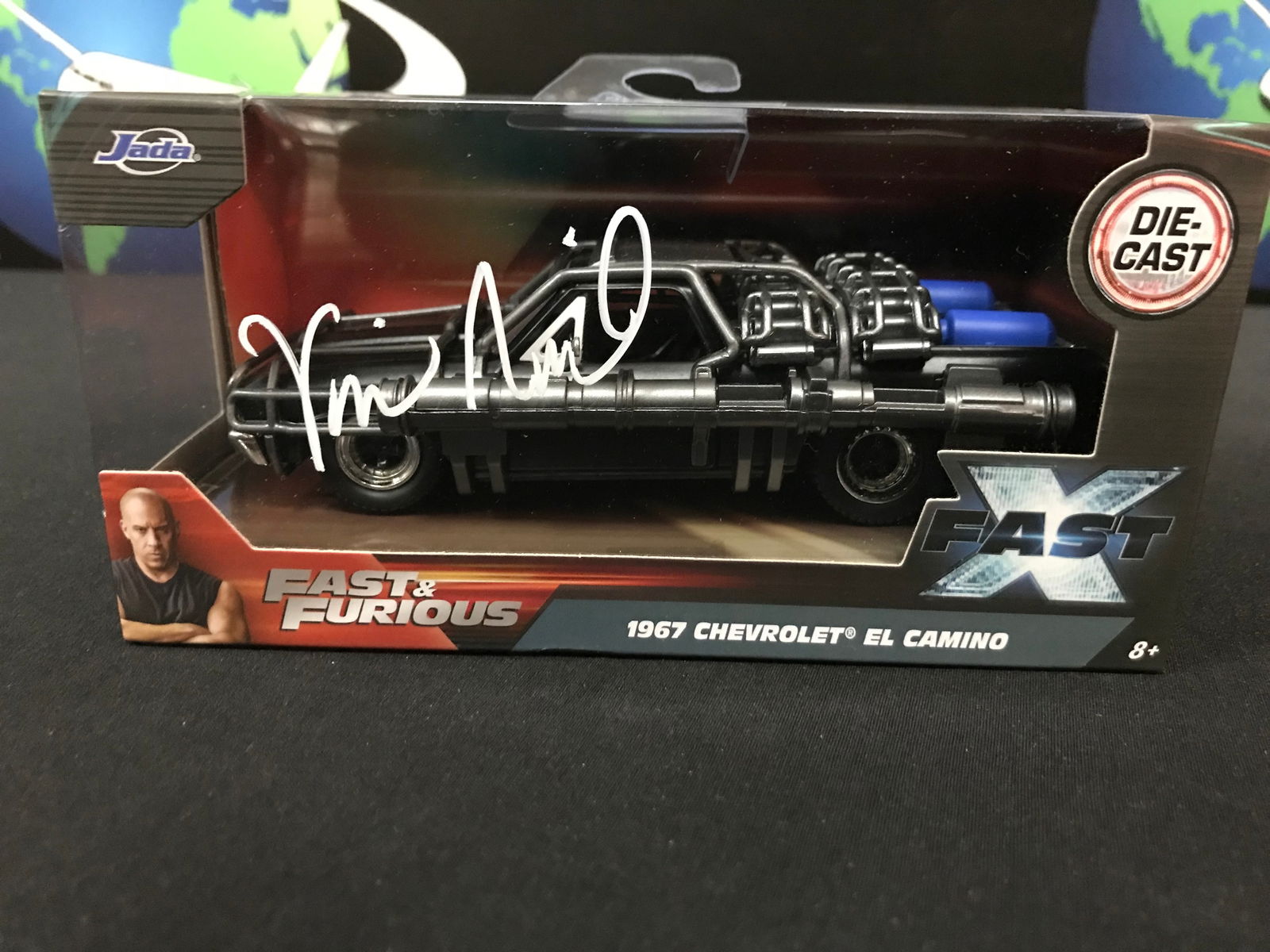 VIN DIESEL SIGNED "FAST & FURIOUS" 1967 CHEVROLET EL CAMINO MODEL CAR (KB AUTHENTICS COA) (1 of 2)