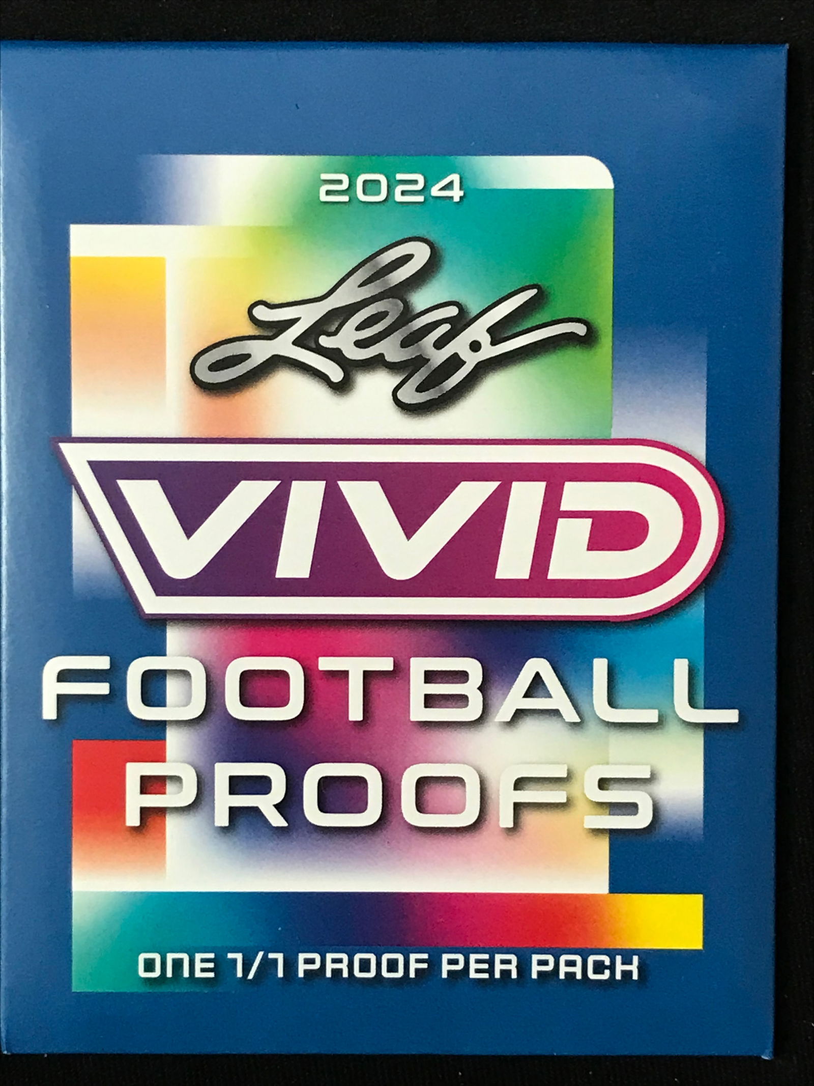 2024 UNOPENED LEAF VIVID FOOTBALL PROOFS BOX SET - ONE 1/1 PROOF PER PACK (1 of 1)