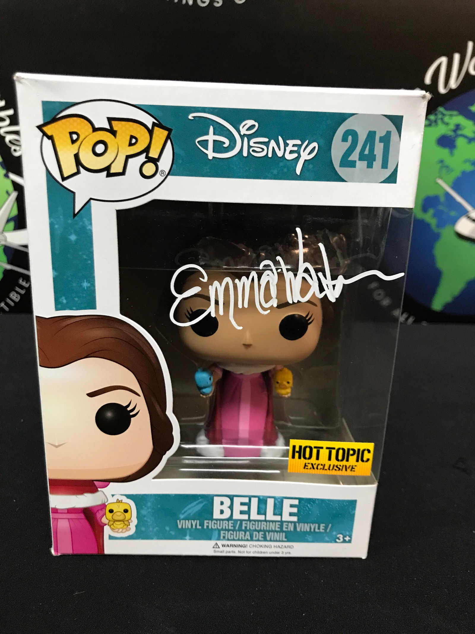 EMMA WATSON SIGNED "BELLE" FROM BEAUTY AND THE BEAST FUNKO POP! KB COA (1 of 2)
