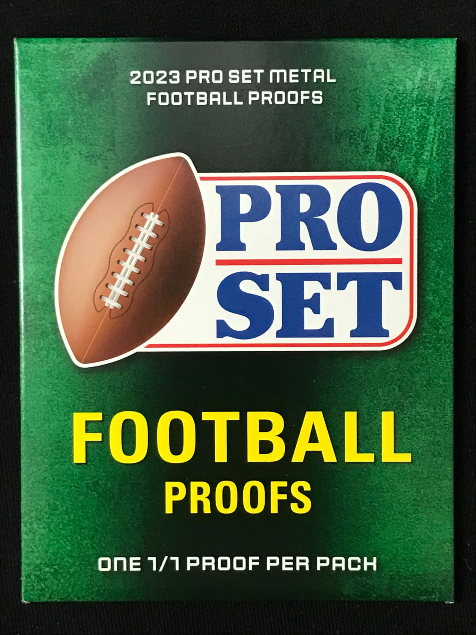 2023 LEAF PRO SET METAL FOOTBALL PROOFS - ONE 1/1 PROOF PER PACK (1 of 1)