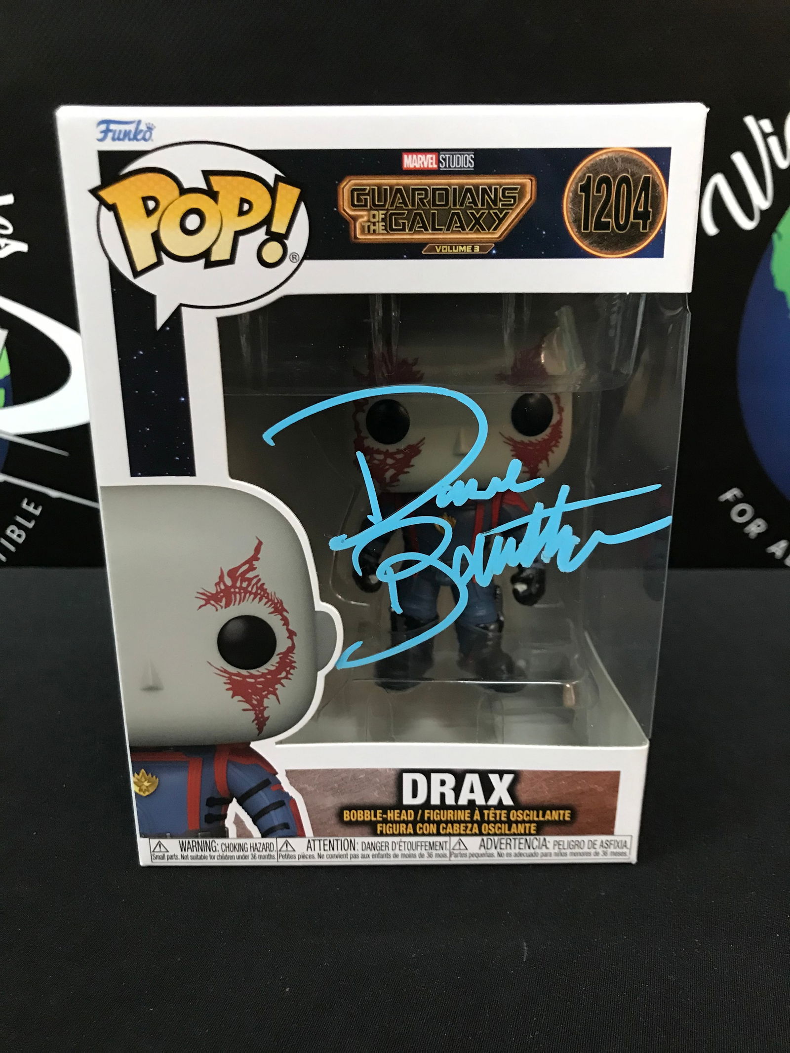 DAVE BAUTISTA SIGNED "DRAX" FROM GUARDIANS OF THE GALAXY FUNKO POP! KB COA (1 of 2)