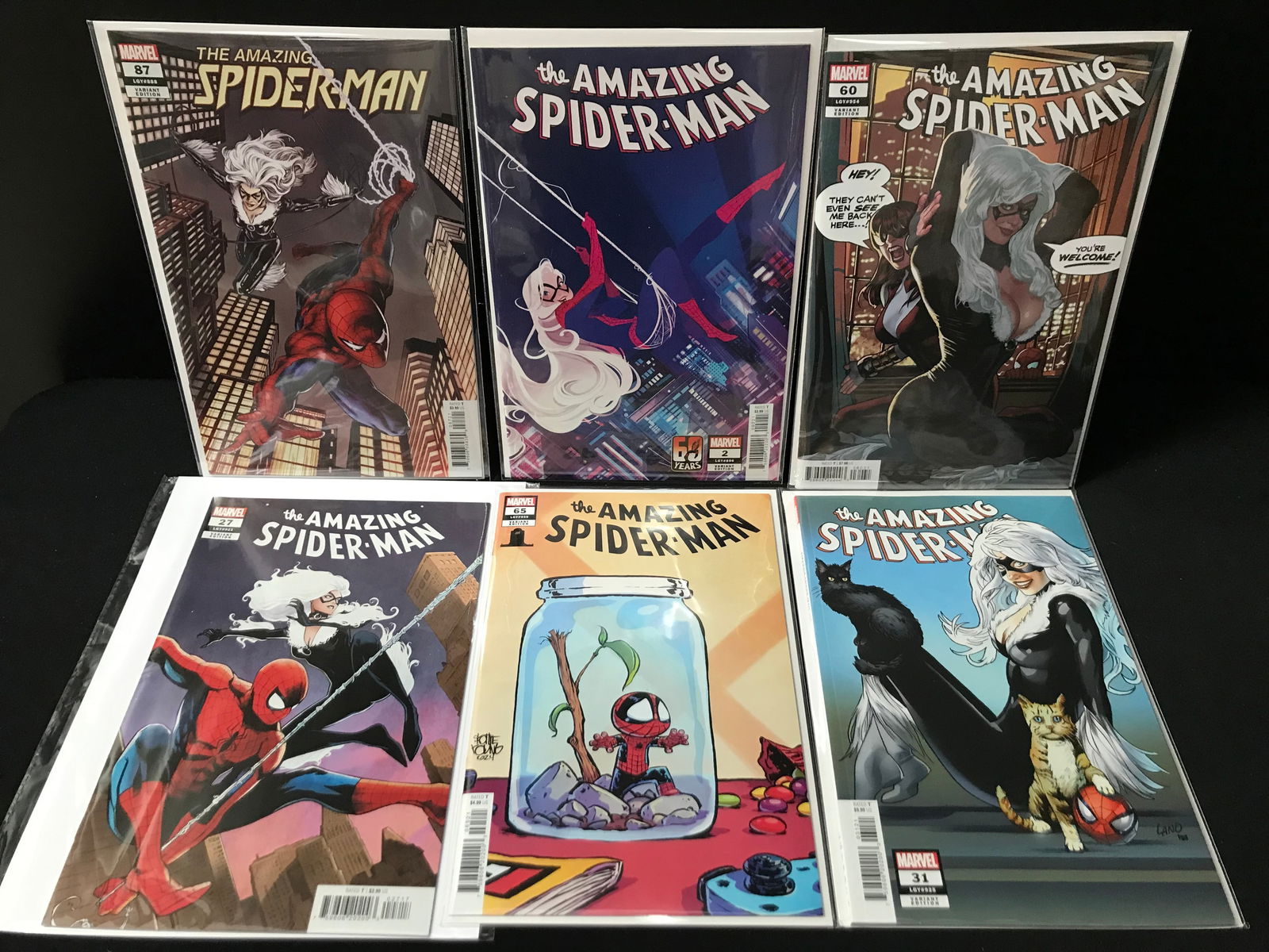 LOT OF 6 THE AMAZING SPIDERMAN COMICS (MARVEL COMICS) (1 of 1)