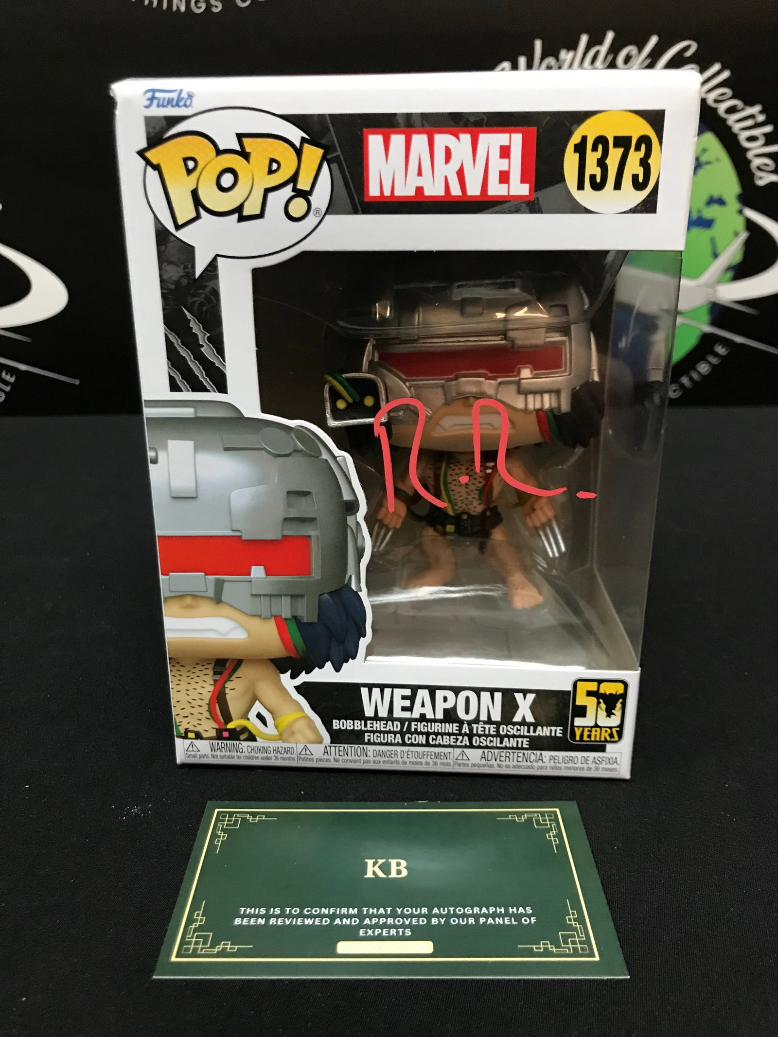 RYAN REYNOLDS SIGNED "WEAPON X" FUNKO POP! (KB AUTHENTICS COA): Prices are in Canadian dollars