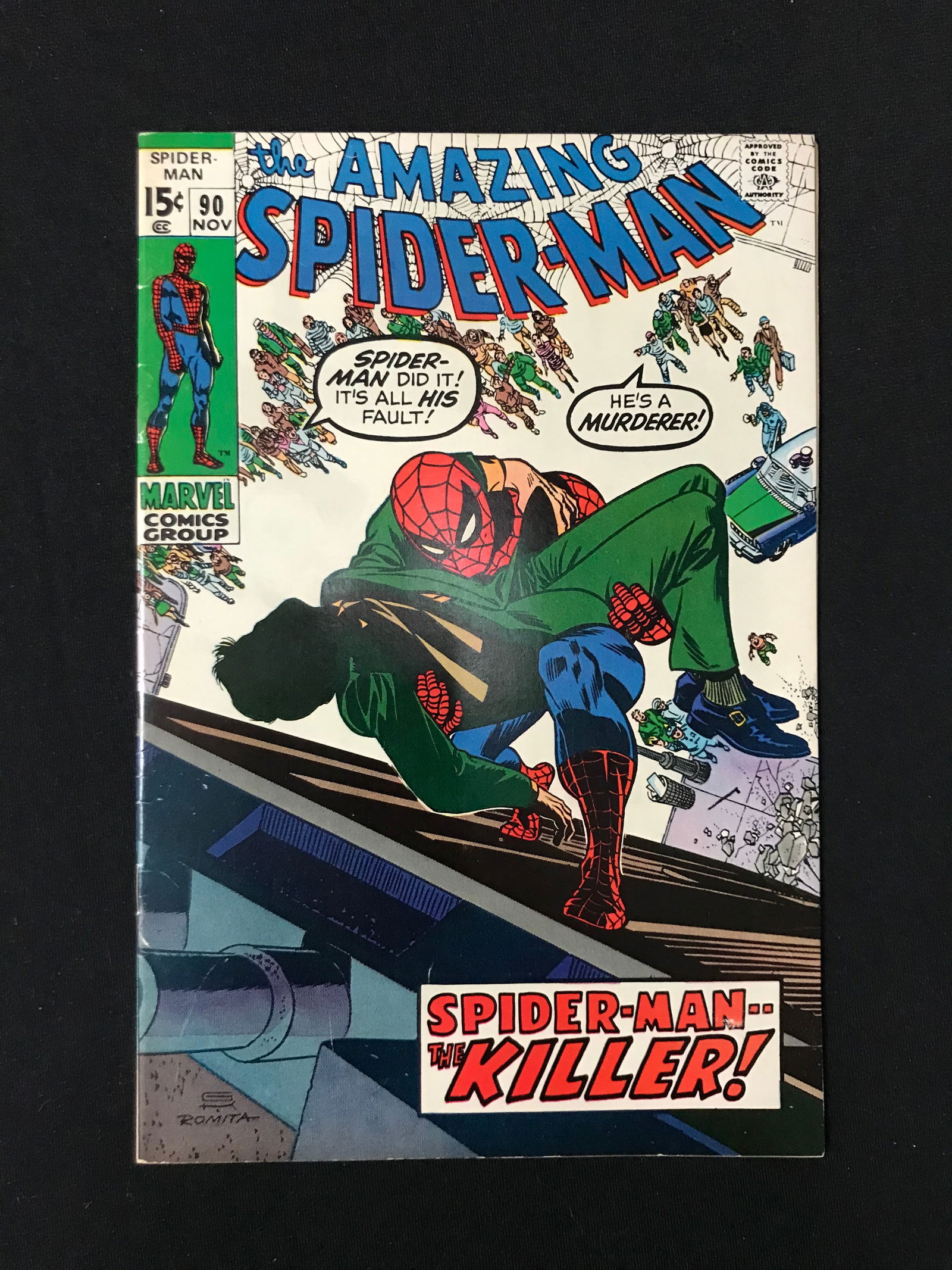 MARVEL COMICS NO.90 THE AMAZING SPIDERMAN (1 of 2)