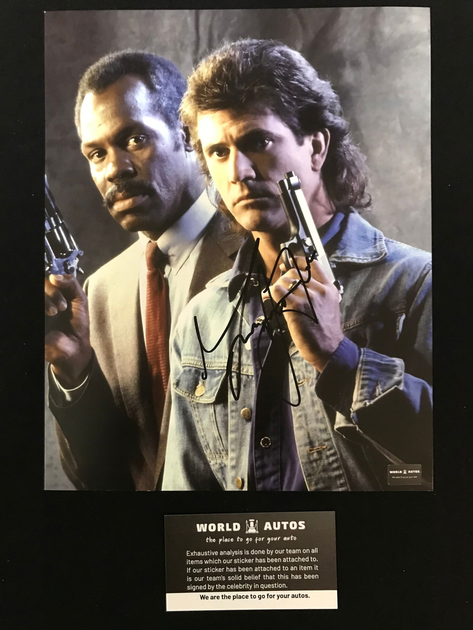 MEL GIBSON SIGNED "LETHAL WEAPON" 8X10 PHOTO (WORLD AUTOS COA) (1 of 1)