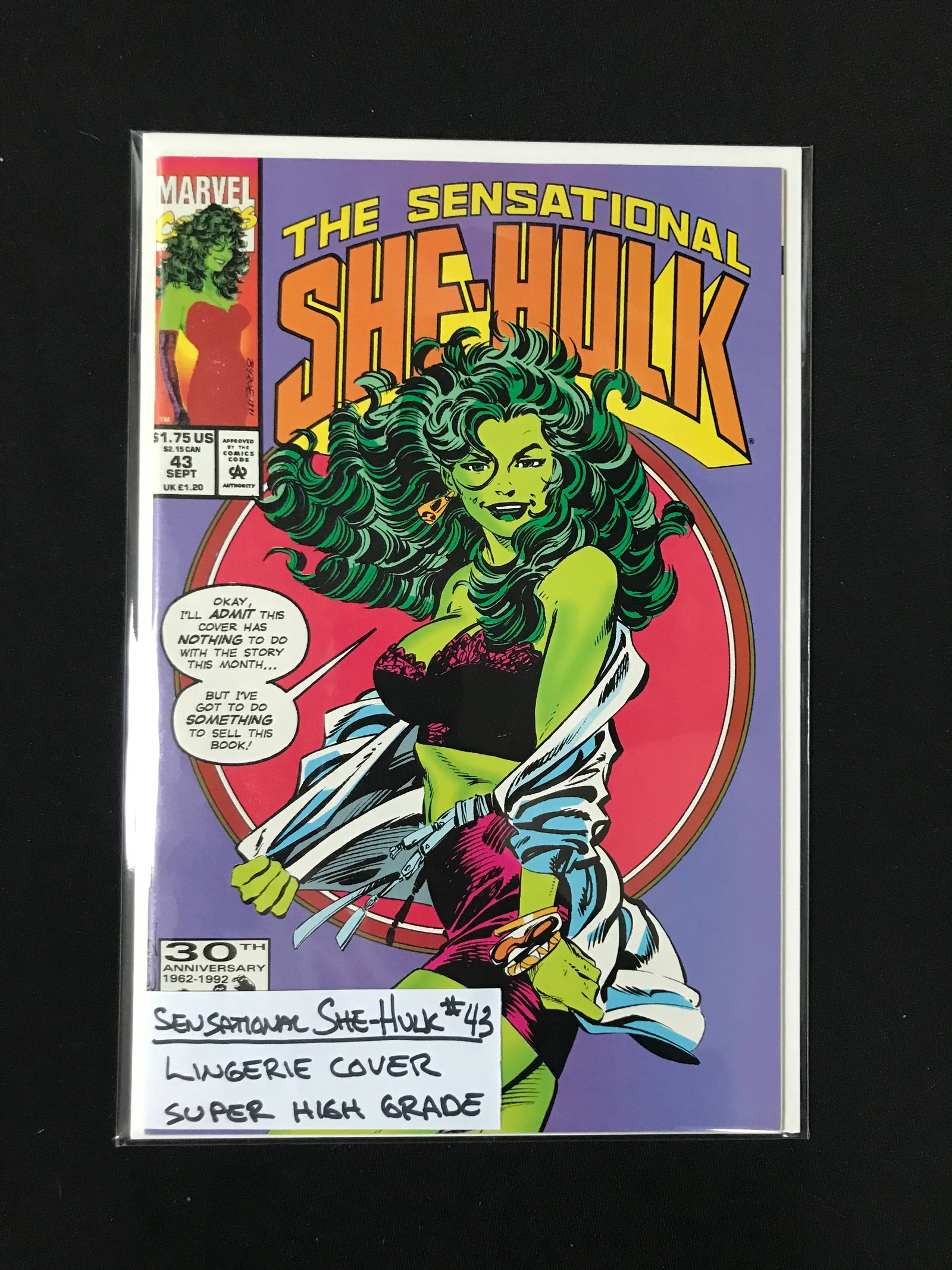MARVEL COMICS NO.43 THE SENSATIONAL SHE-HULK: Prices are in Canadian dollars