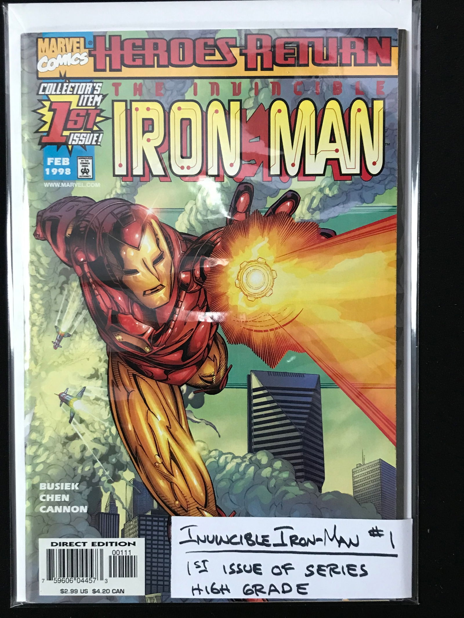 MARVEL COMICS NO.1 IRON MAN (1 of 1)