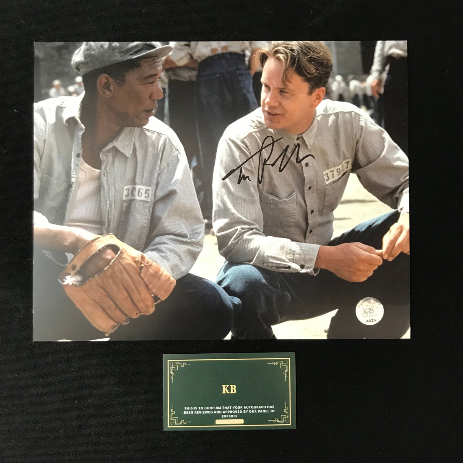 TIM ROBBINS SIGNED "SHAWSHANK REDEMPTION" 8X10 PHOTO (KB AUTHETNICS COA) (1 of 1)