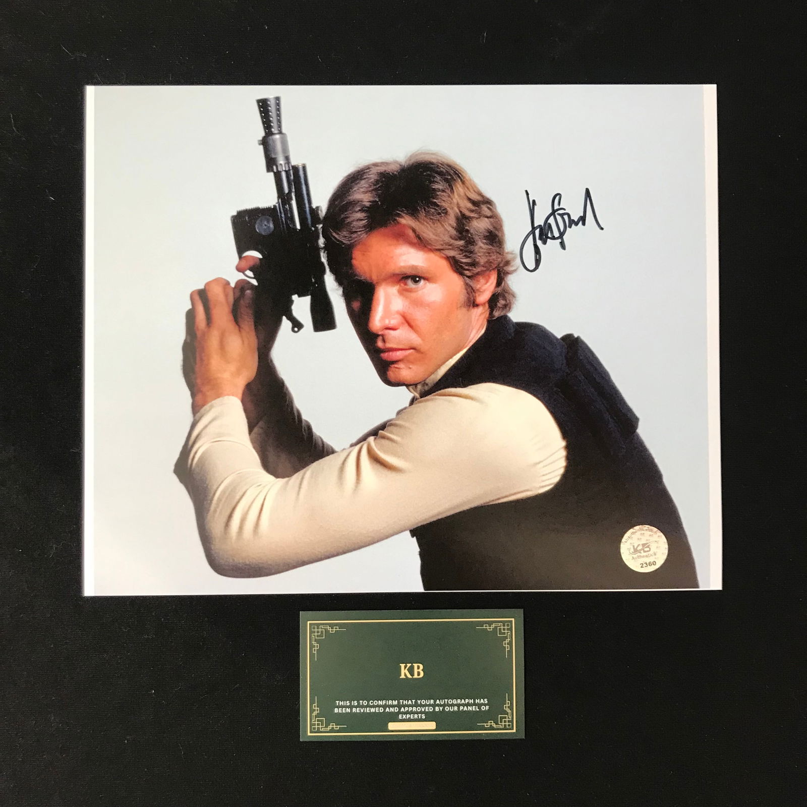HARRISON FORD SIGNED "HAN SOLO" 8X10 PHOTO (KB AUTHENTICS COA) (1 of 1)