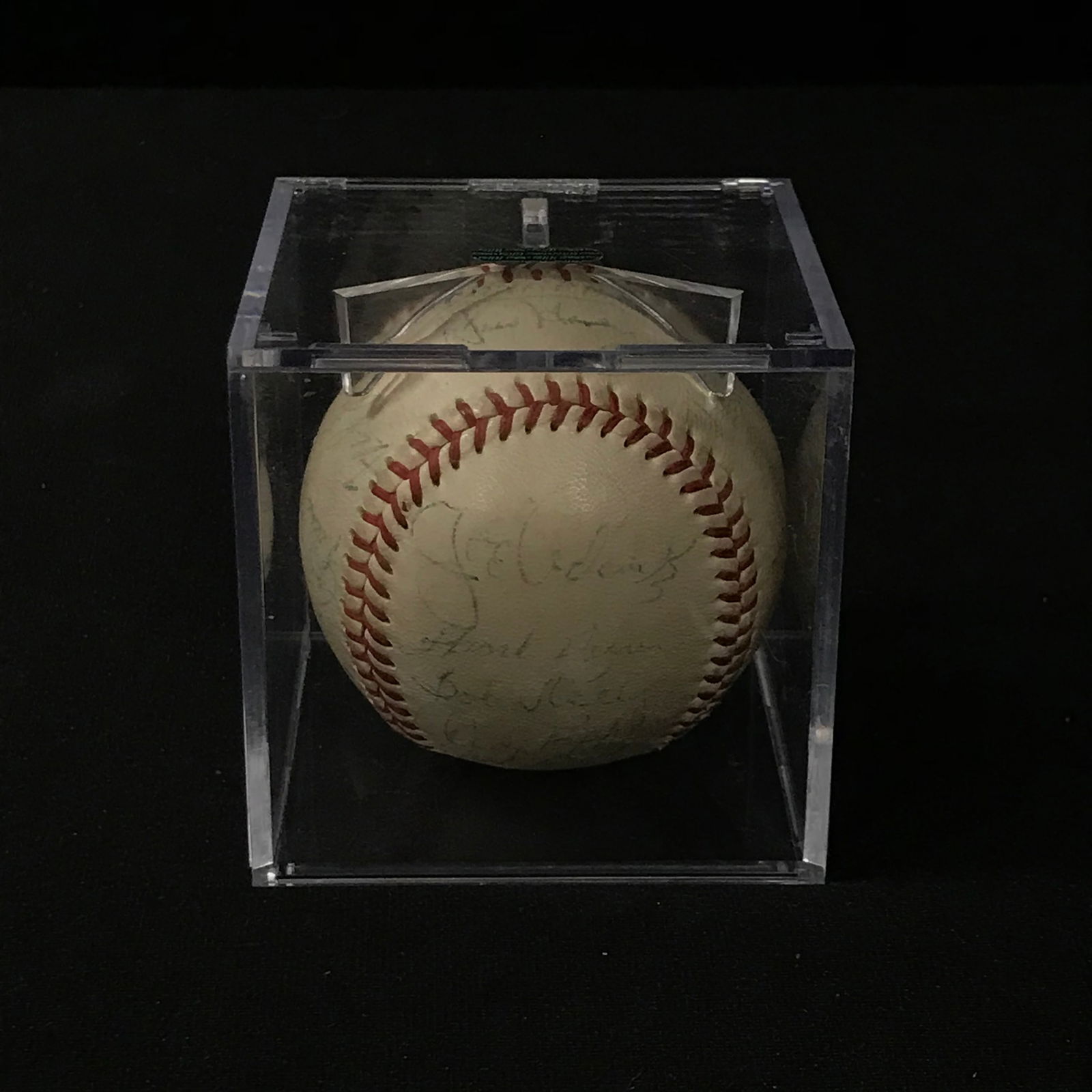 1957 WORLD SERIES CHAMPS MILWAUKEE BRAVES TEAM SIGNED BALL - 24 SIGNAUTES (JSA COA) (1 of 6)