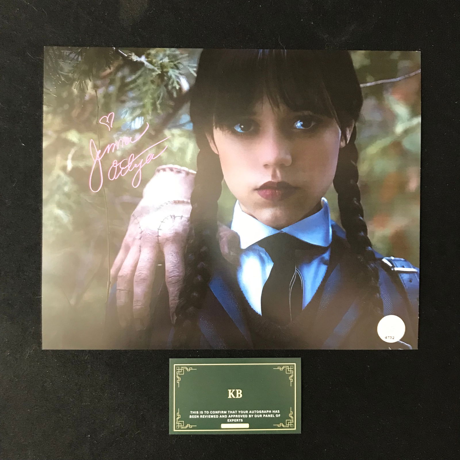 JENNA ORTEGA SIGNED "WEDNESDAY" 8X10 PHOTO (KB AUTHENTICS COA) (1 of 1)