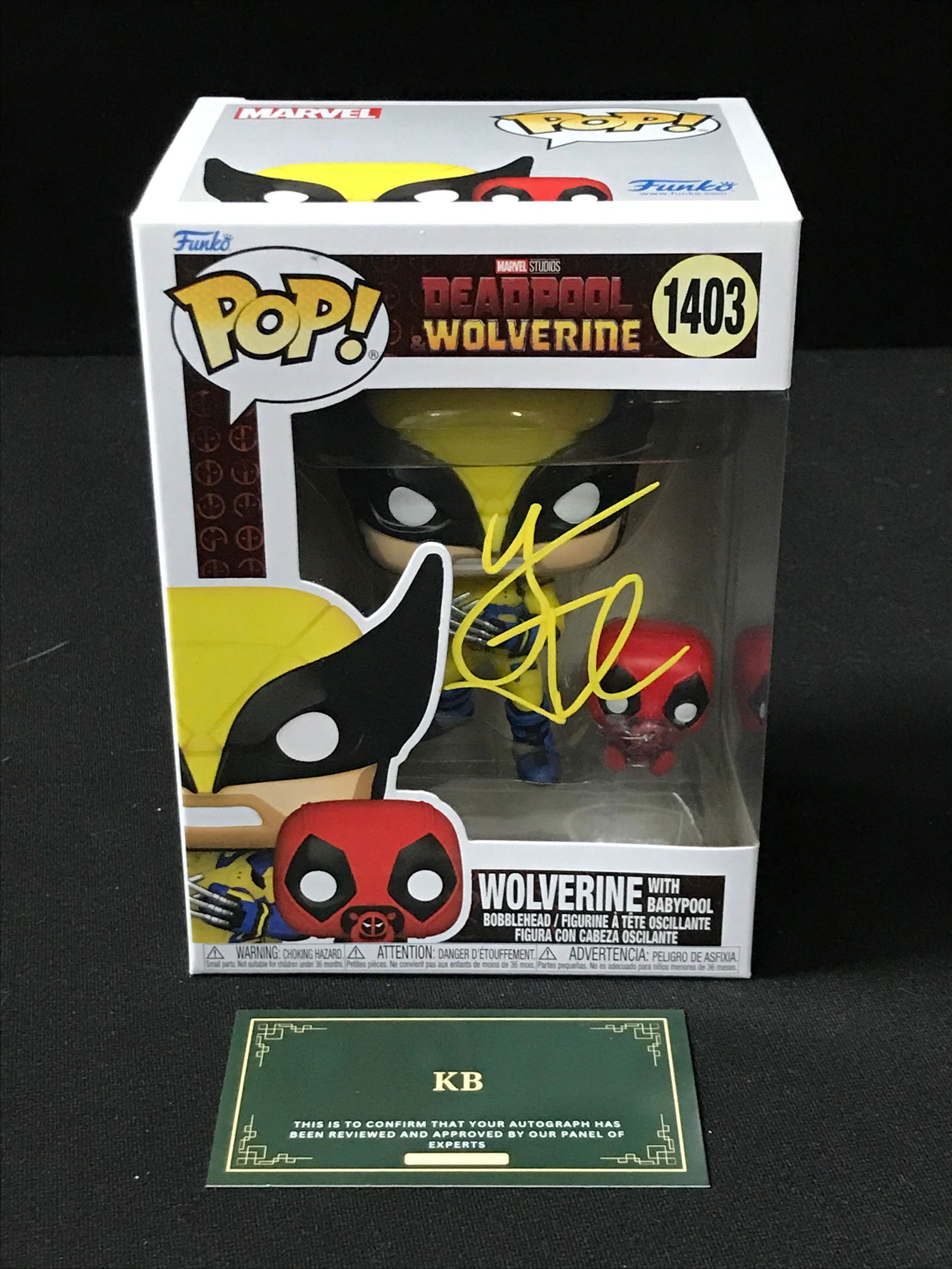 HUGH JACKMAN SIGNED "WOLVERINE" FUNKO POP! (KB AUTHENTIC COA) (1 of 1)