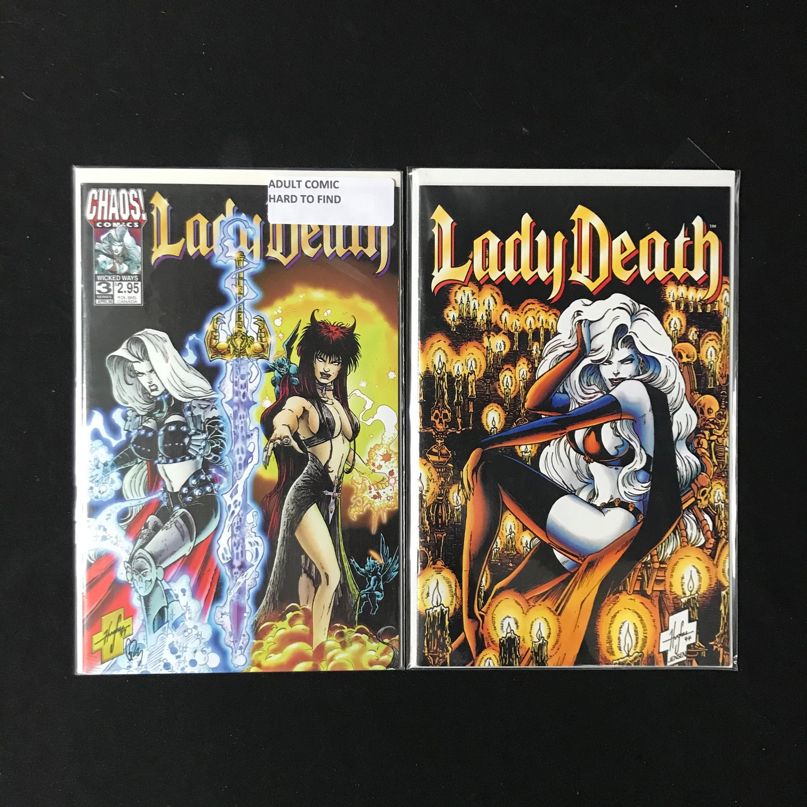 LOT OF 2 LADY DEATH COMICS (CHAOS COMICS) (1 of 1)