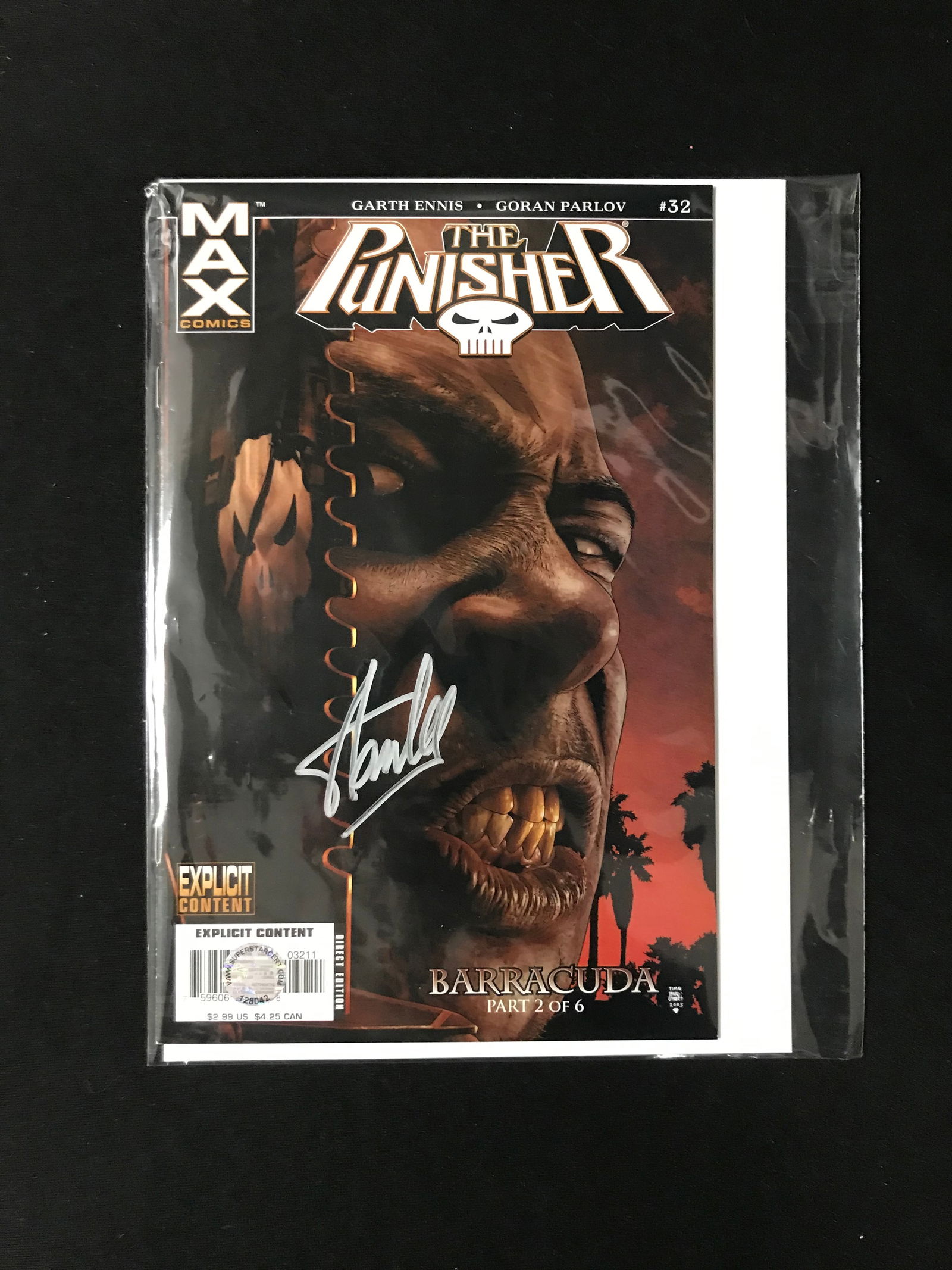 STAN LEE SIGNED MAX COMICS NO.32 THE PUNISHER (SUPERSTAR CERT COA) (1 of 1)