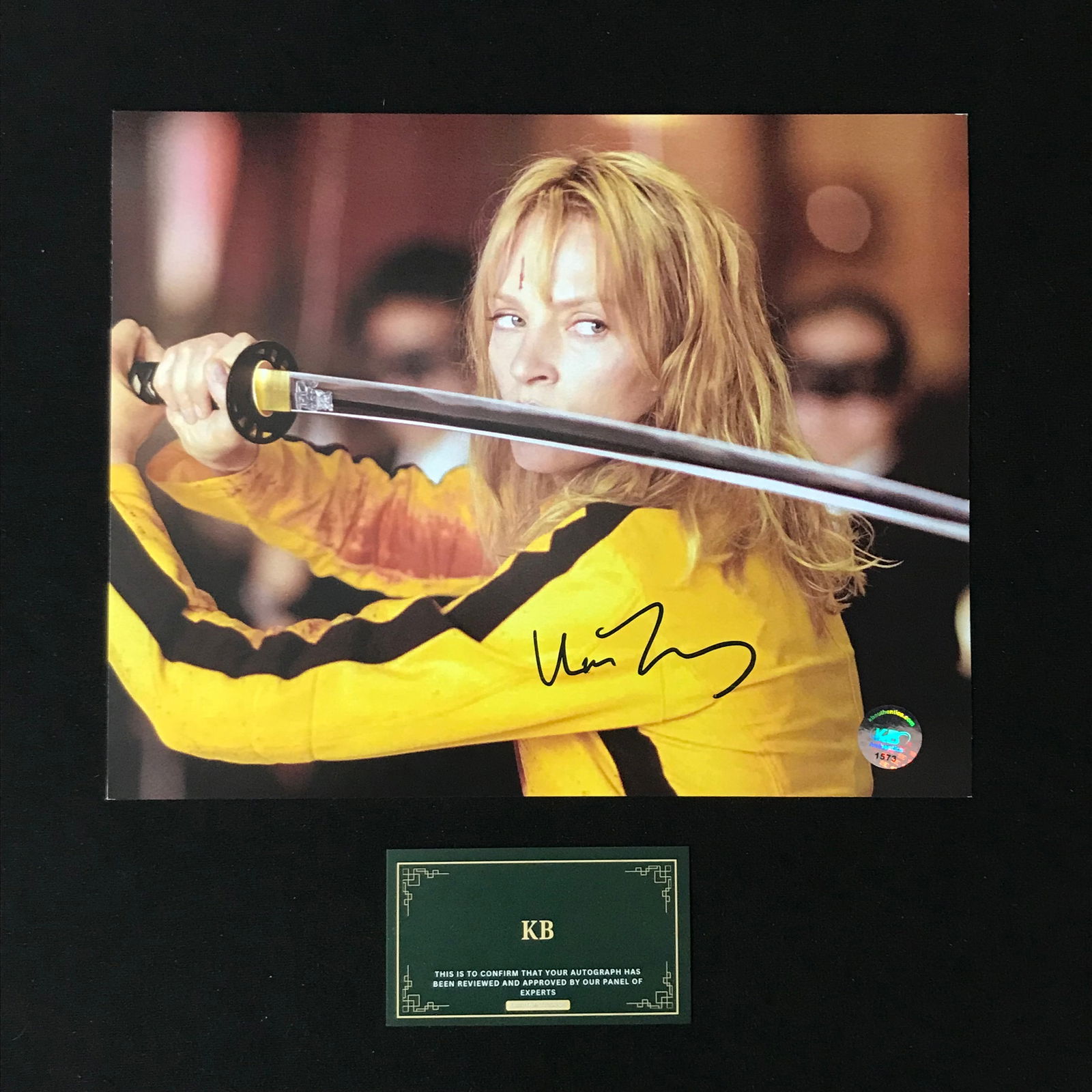 UMA THURMAN SIGNED 8X10 PHOTO (KB COA) (1 of 1)