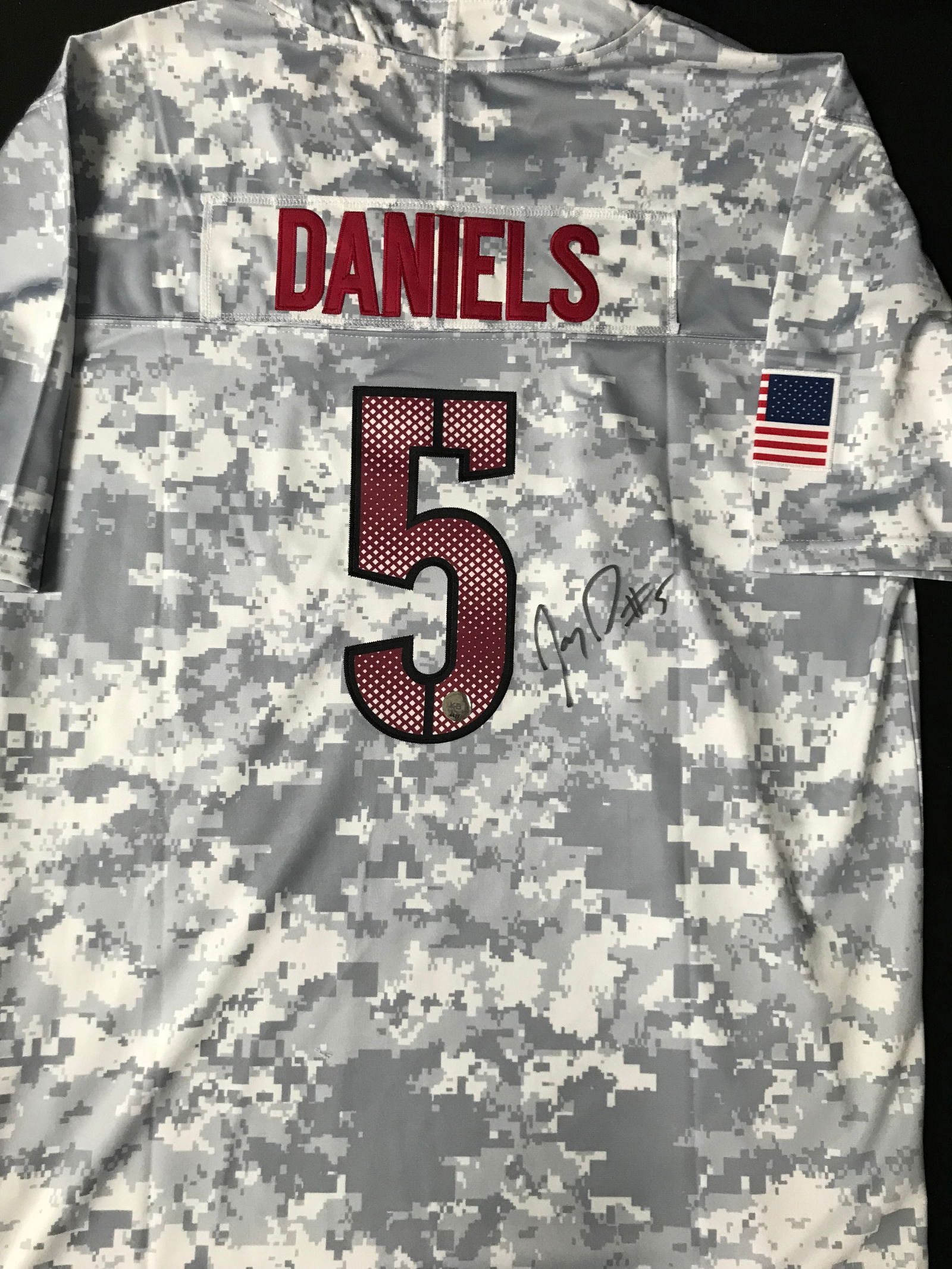 JAYDEN DANIELS SIGNED JERSEY (KB AUTHENTICS COA) (1 of 3)