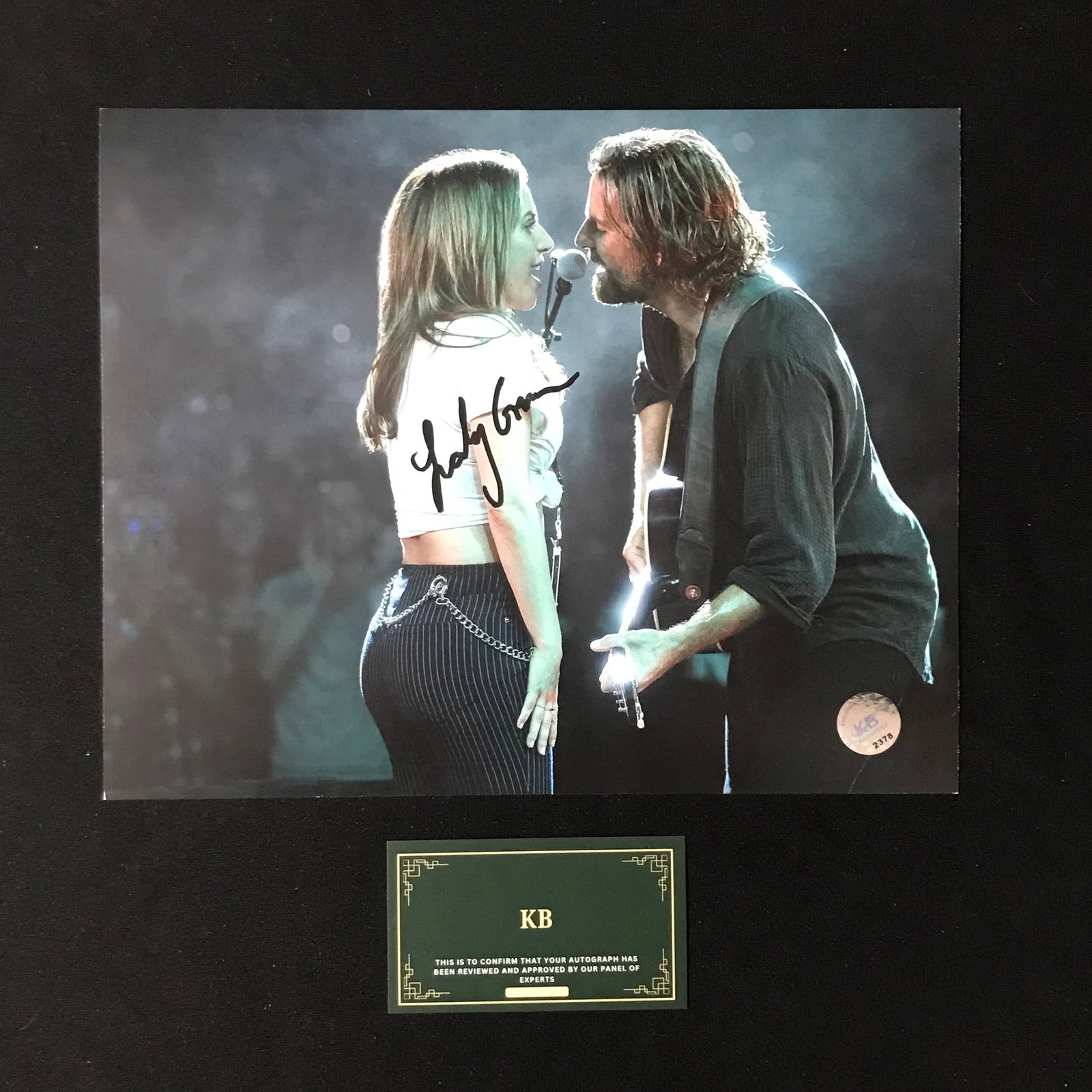 LADY GAGA SIGNED 8X10 PHOTO (KB COA): Prices are in Canadian dollars