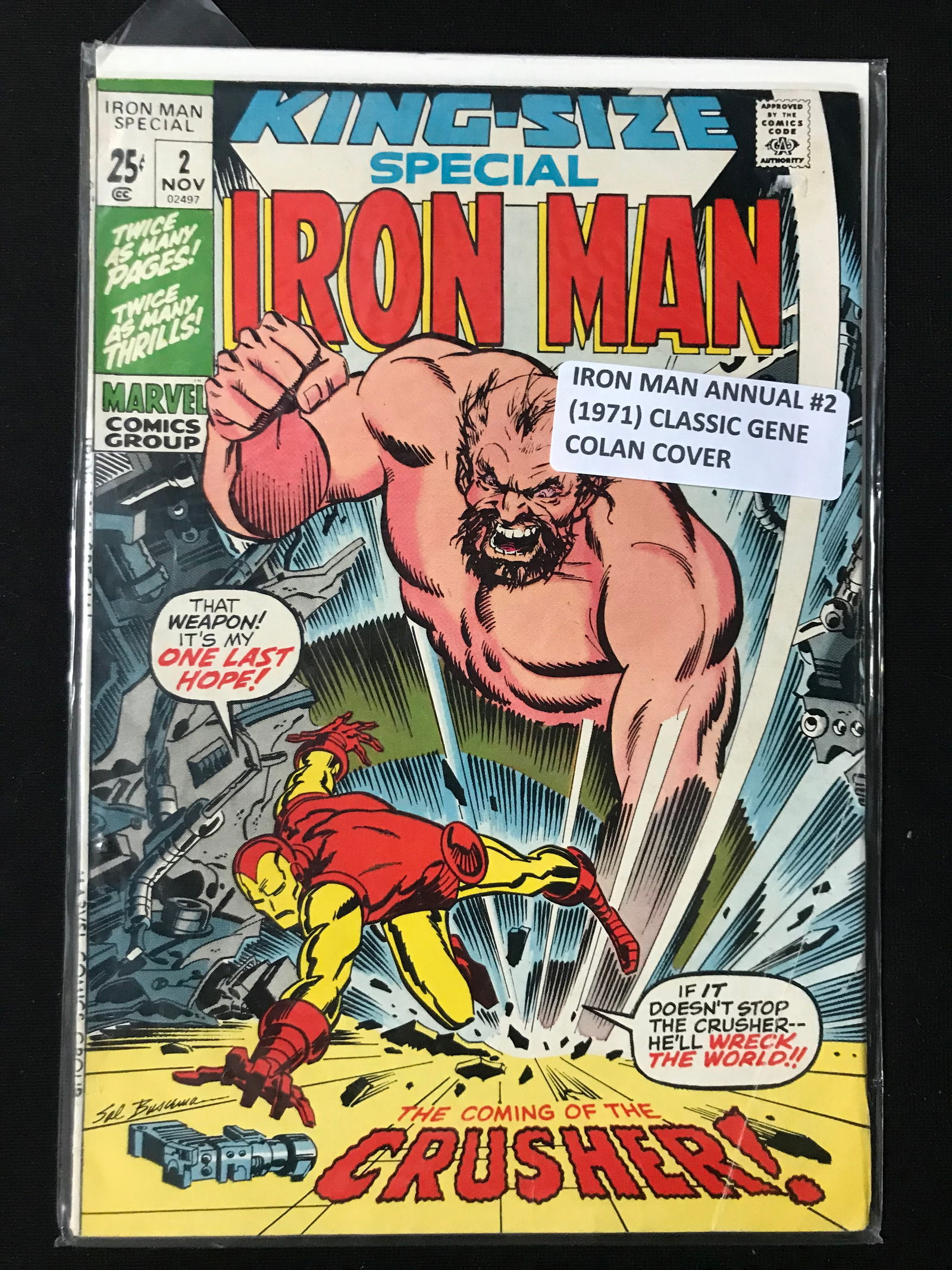 MARVEL COMICS NO.2 KING-SIZE IRON MAN (1 of 1)