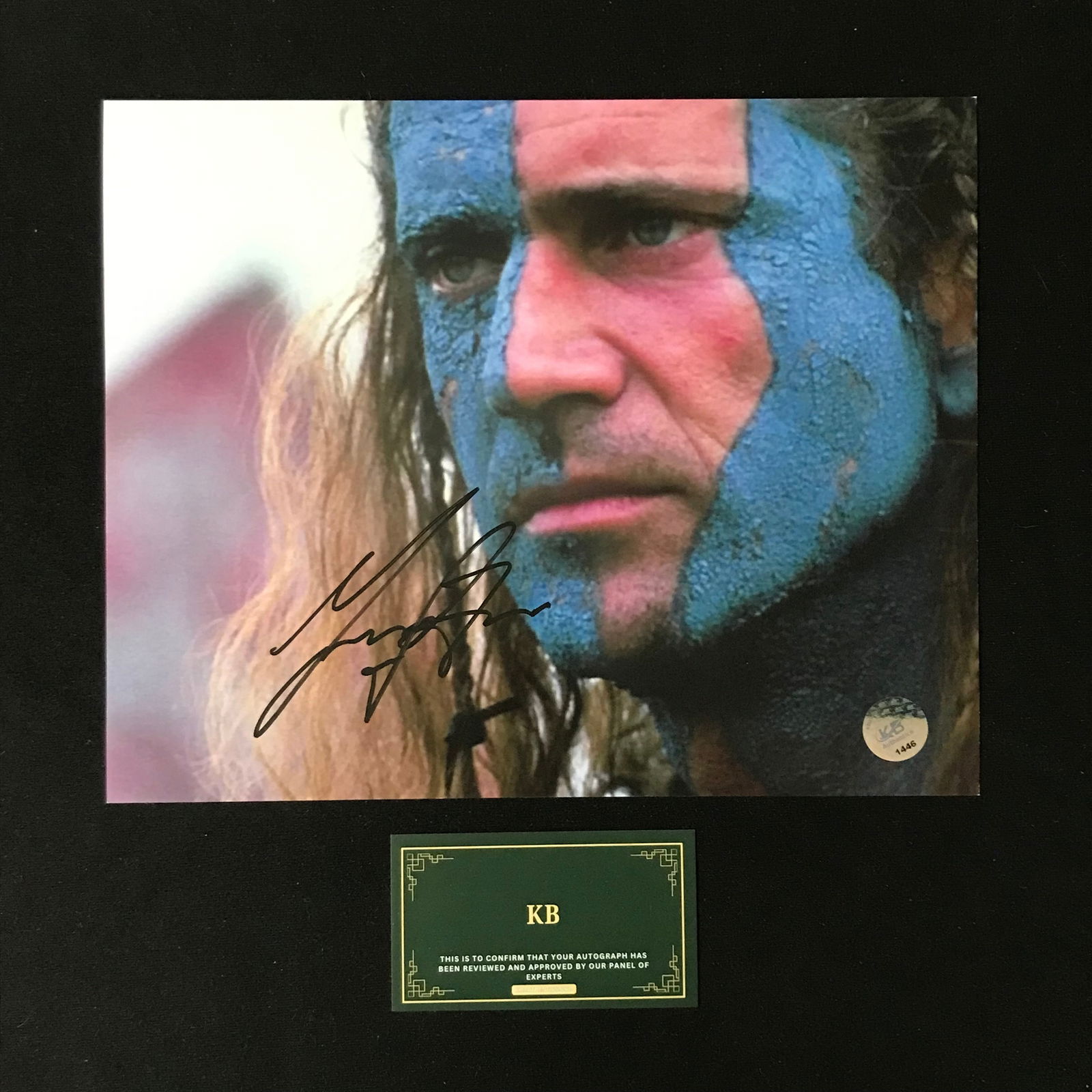 MEL GIBSON SIGNED "BRAVEHEART" 8X10 PHOTO (KB AUTHENTICS COA) (1 of 1)