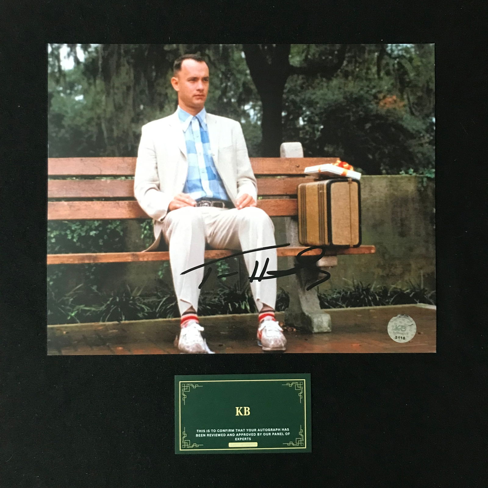 TOM HANKS SIGNED "FORREST GUMP" 8X10 PHOTO (KB AUTHENTICS COA) (1 of 1)