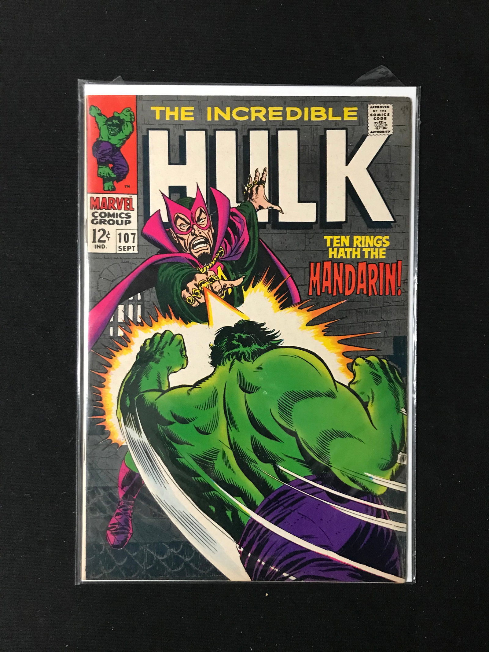 MARVEL COMICS NO.107 THE INCREDIBLE HULK: Prices are in Canadian dollars