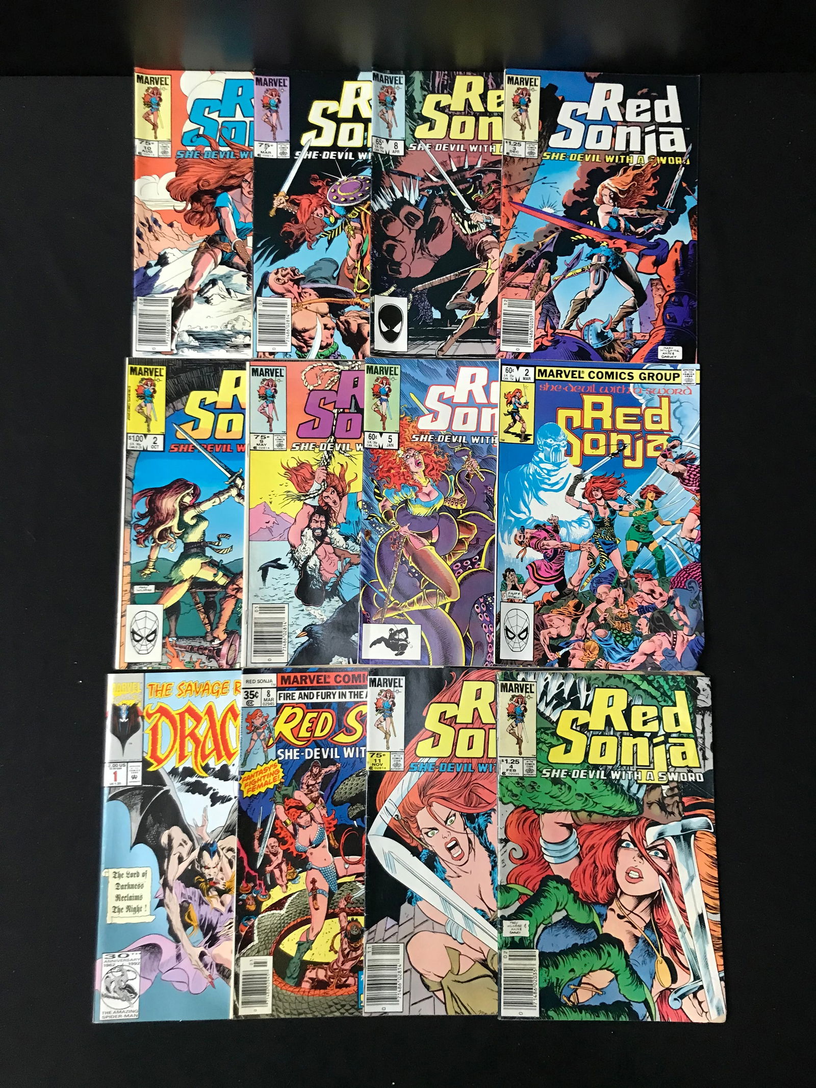 LOT OF 12 RED SONJA COMICS (MARVEL COMICS) (1 of 1)
