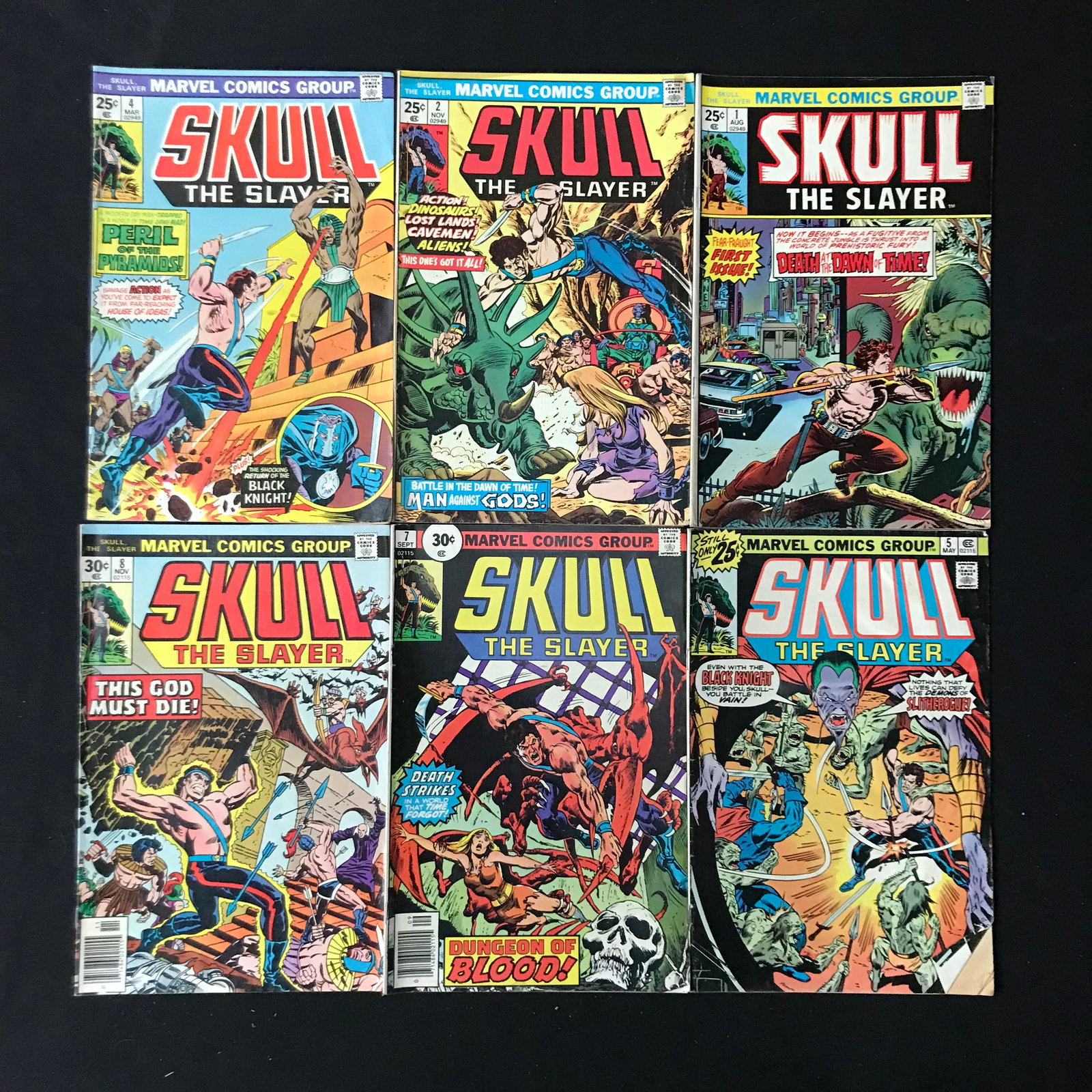 LOT OF 6 SKULL COMICS (MARVEL COMICS): Prices are in Canadian dollars