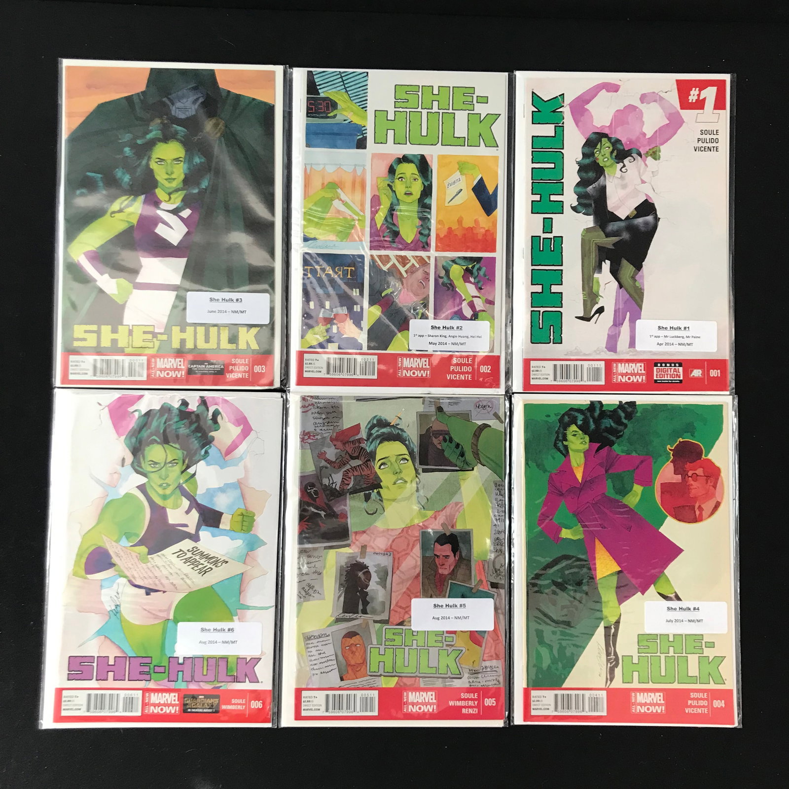 LOT OF 6 SHE-HULK COMICS (MARVEL COMICS): Prices are in Canadian dollars