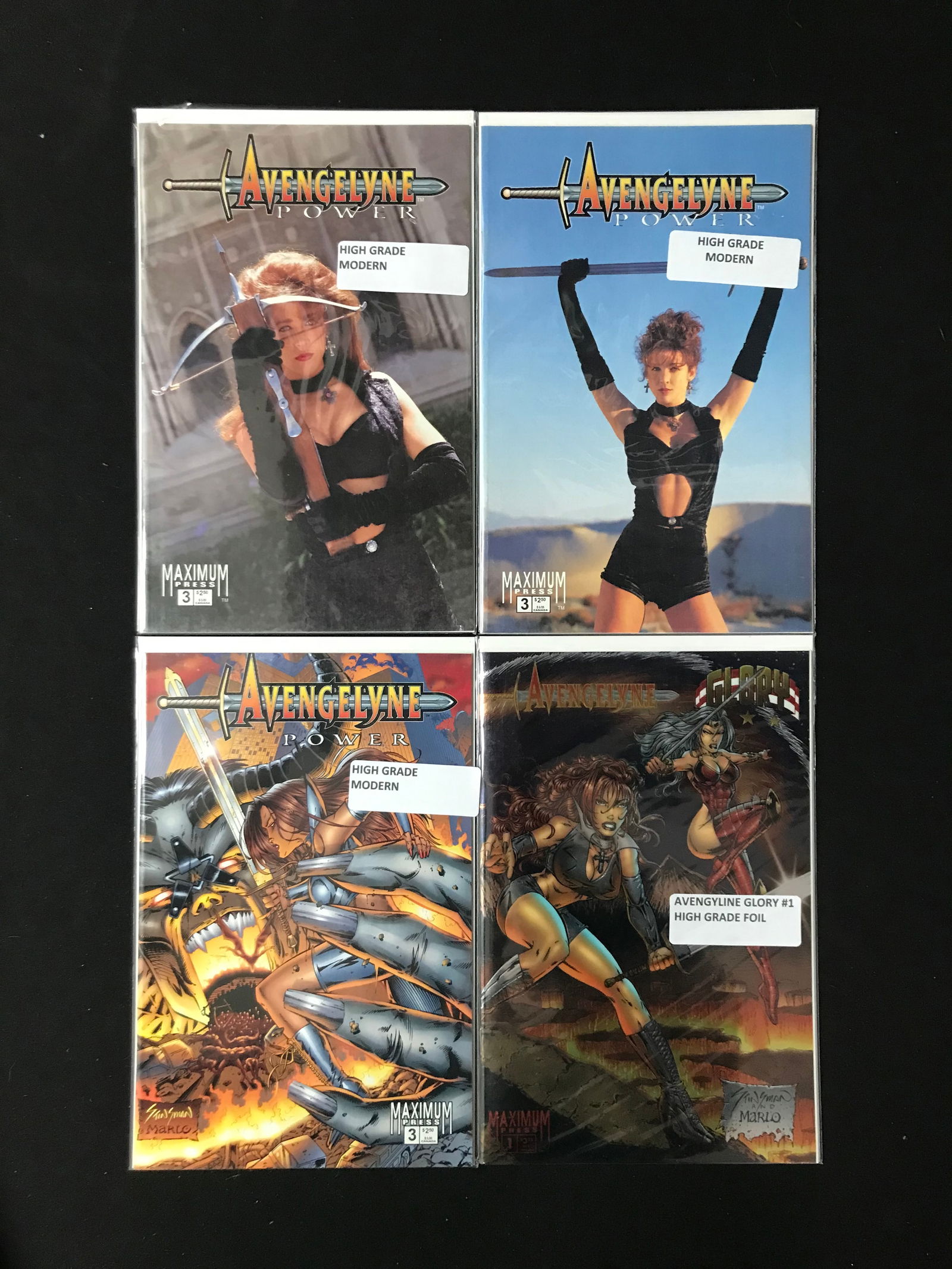 LOT OF 4 AVENGELYNE COMICS (MAXIMUM PRESS COMICS) (1 of 1)