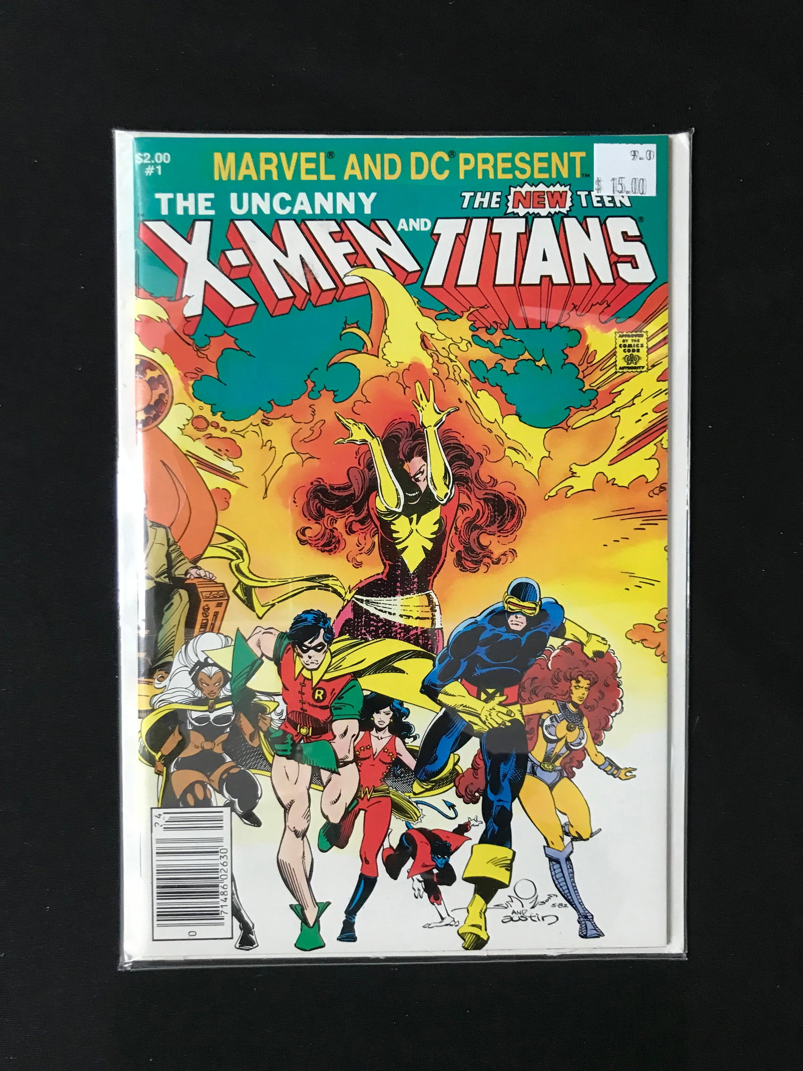 MARVEL/DC COMICS NO.1 THE UNCANNY X-MEN AND THE NEW TEEN TITANS: Prices are in Canadian dollars
