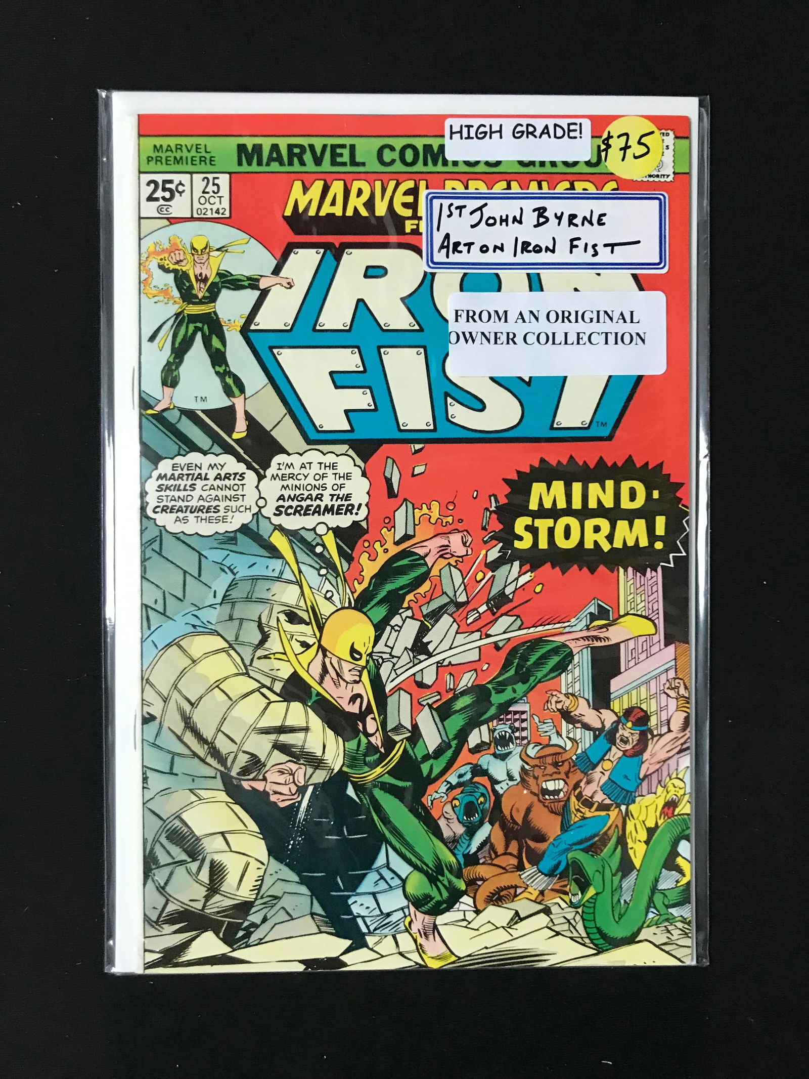 MARVEL COMICS NO.25 IRON FIST (1 of 1)