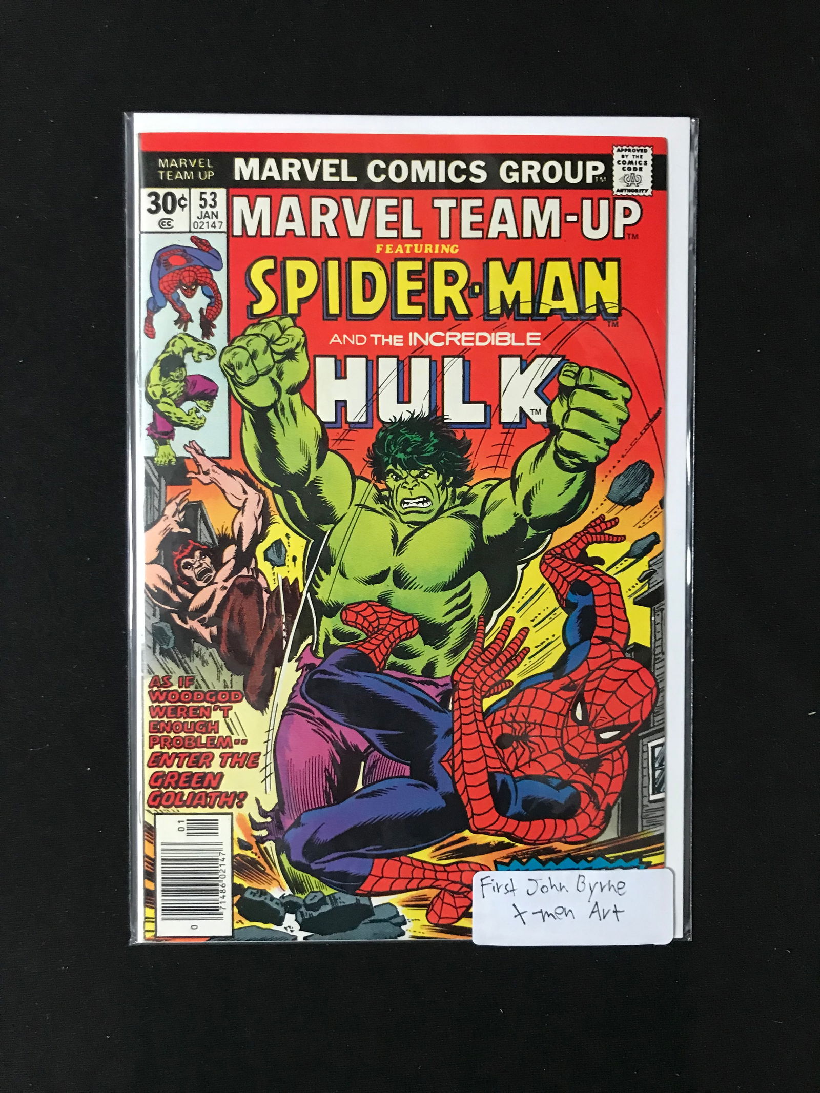MARVEL COMICS NO.53 MARVEL TEAM UP SPIDERMAN AND THE INCREDIBLE HULK (1 of 1)