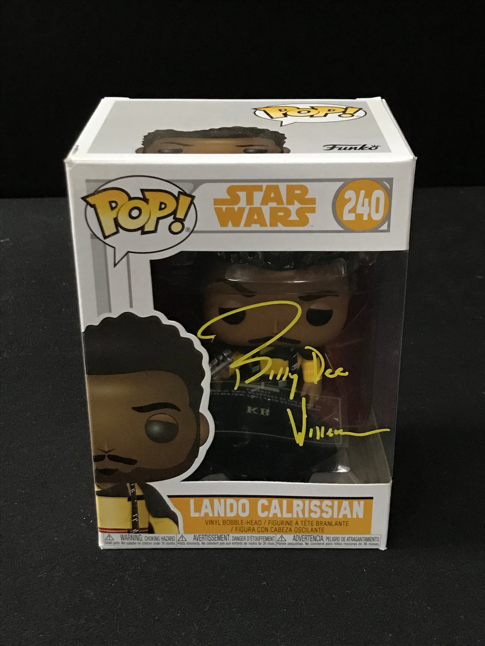 BILLY DEE WILLIAMS SIGNED FUNKO POP! (KB COA): Prices are in Canadian dollars