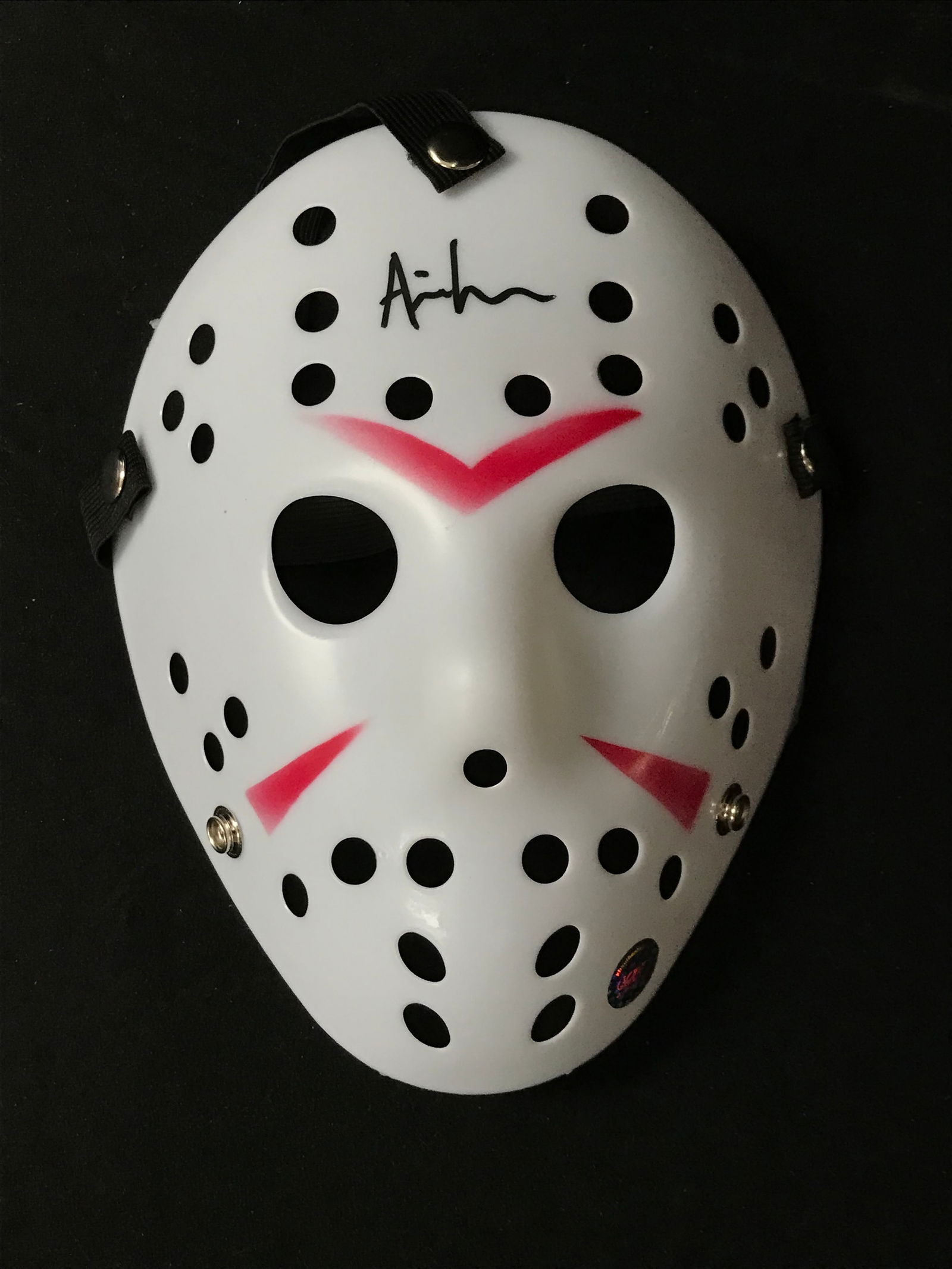 ARI LEHMAN SIGNED "JASON VOORHEES" MASK (KB AUTHENTICS COA) (1 of 2)