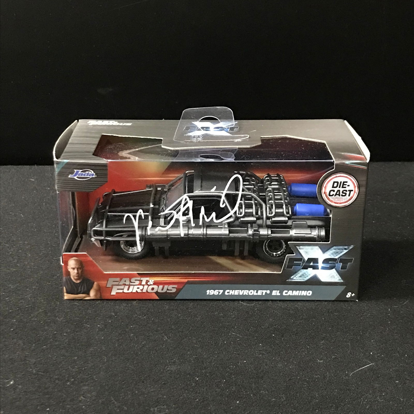 VIN DIESEL SIGNED "FAST & FURIOUS" 1967 CHEVROLET EL CAMINO MODEL CAR (KB AUTHENTICS COA) (1 of 1)