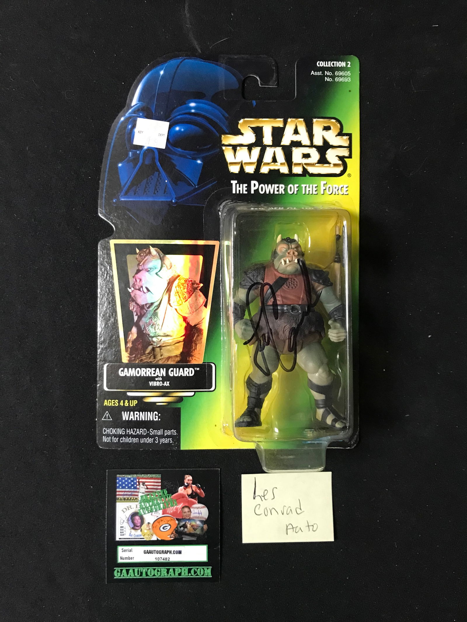 LES CONRAD SIGNED STAR WARS ACTION FIGURE (GAA COA) (1 of 1)