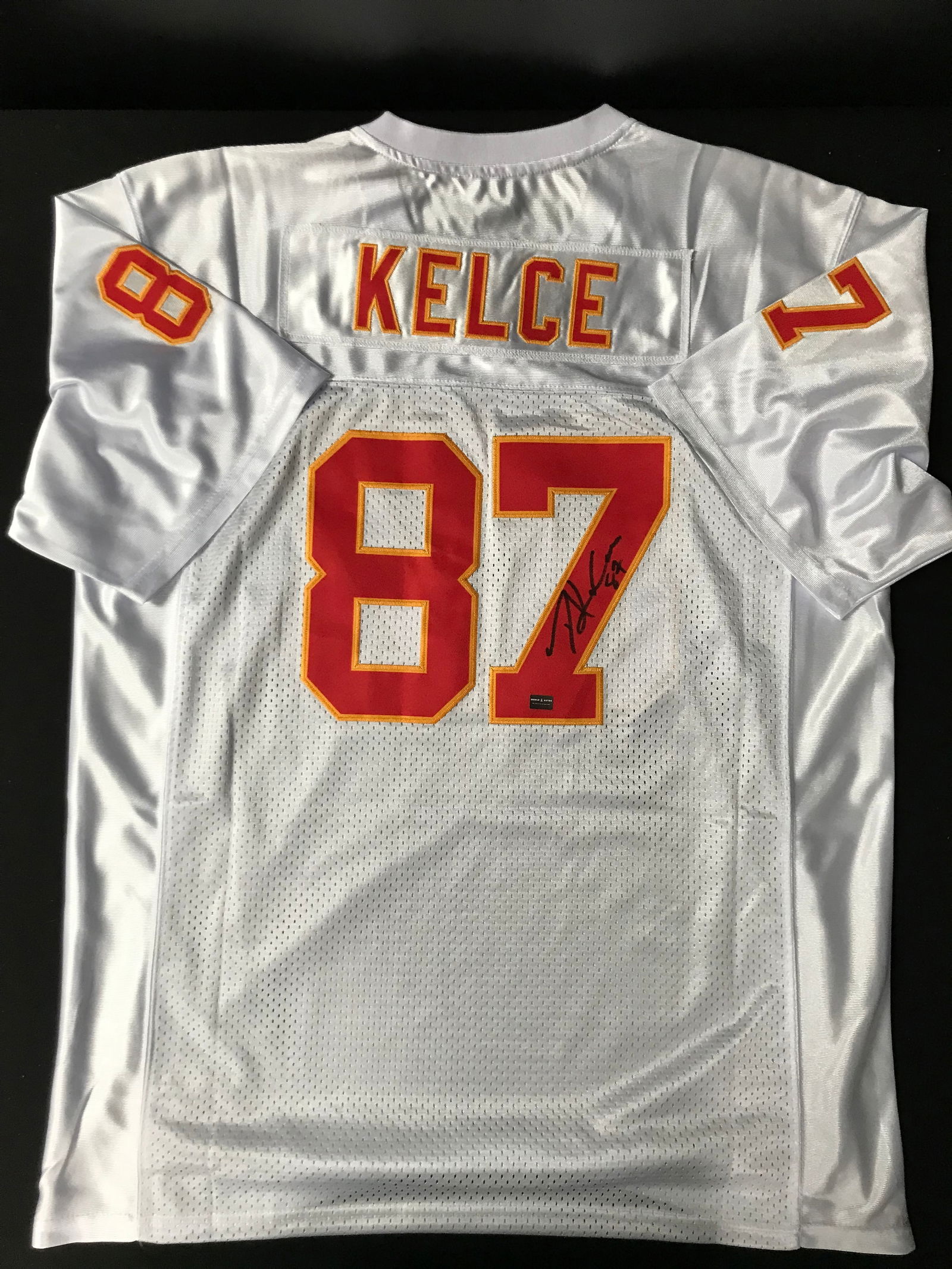 TRAVIS KELCE SIGNED KANSAS CITY CHIEFS JERSEY (WORLD AUTOS COA) (1 of 3)